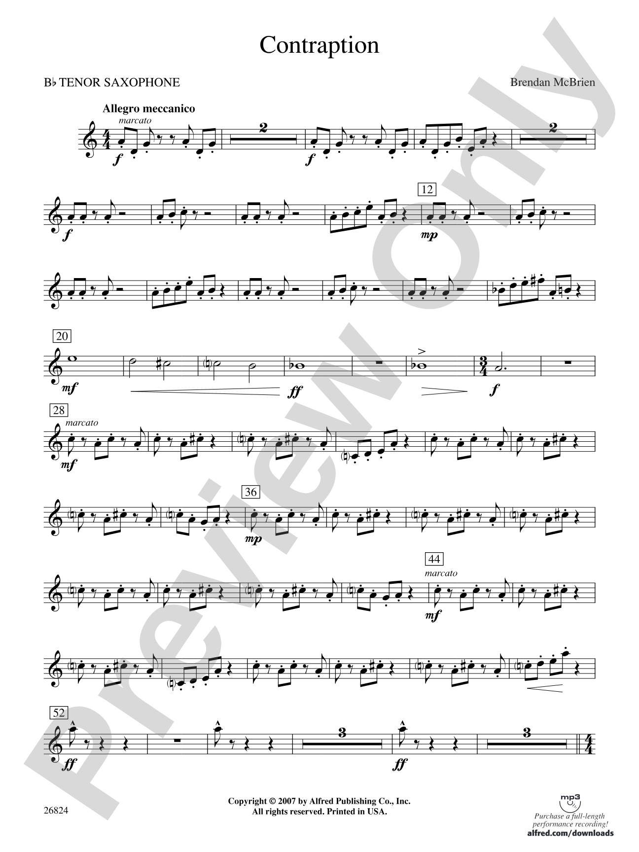 Contraption: B-flat Tenor Saxophone