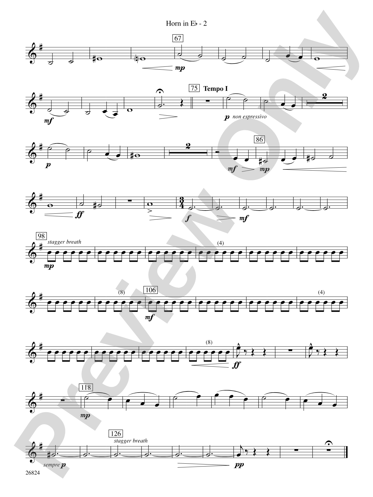 Contraption: (wp) 1st Horn in E-flat