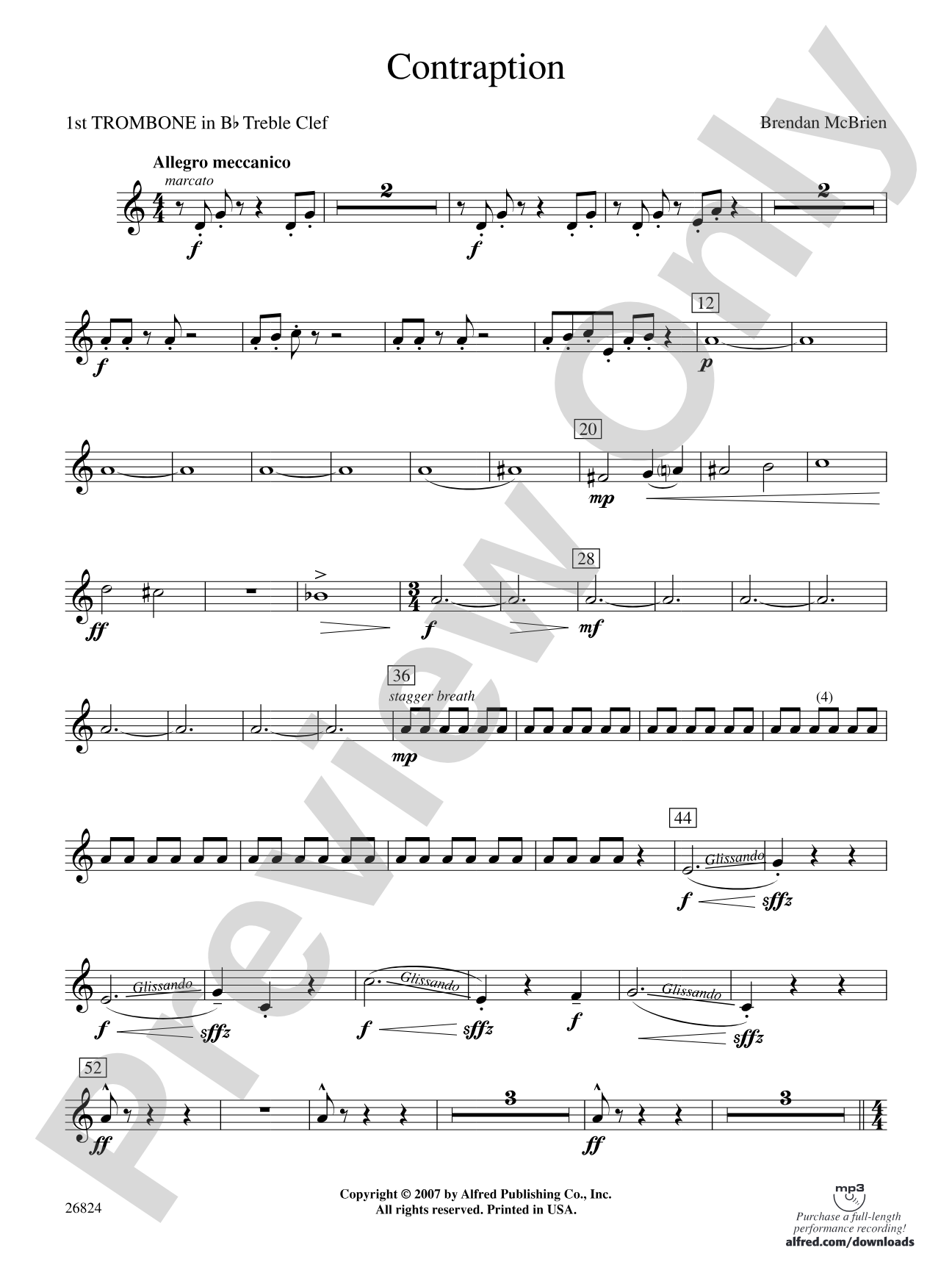 Contraption: (wp) 1st B-flat Trombone T.C.