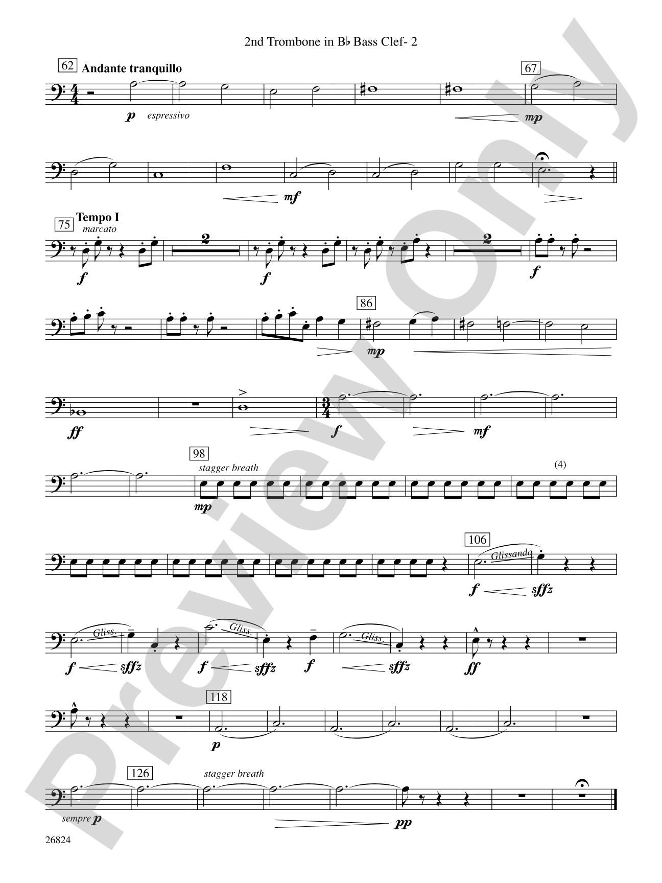 Contraption: (wp) 2nd B-flat Trombone B.C.
