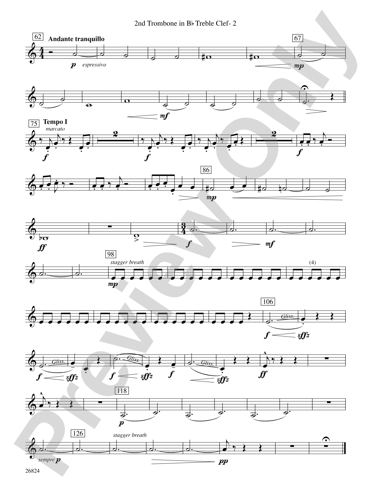 Contraption: (wp) 2nd B-flat Trombone T.C.