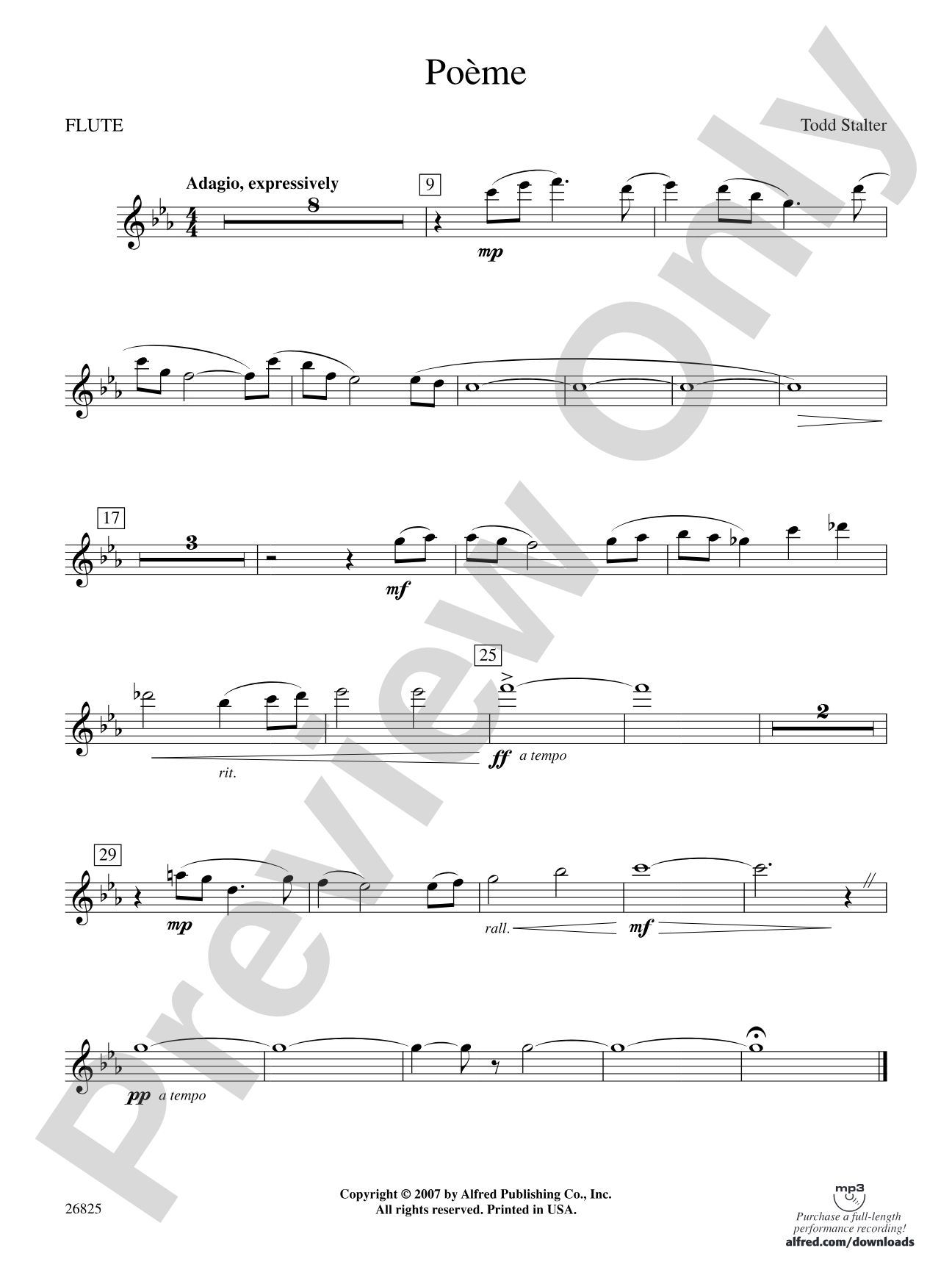 Poeme: Flute