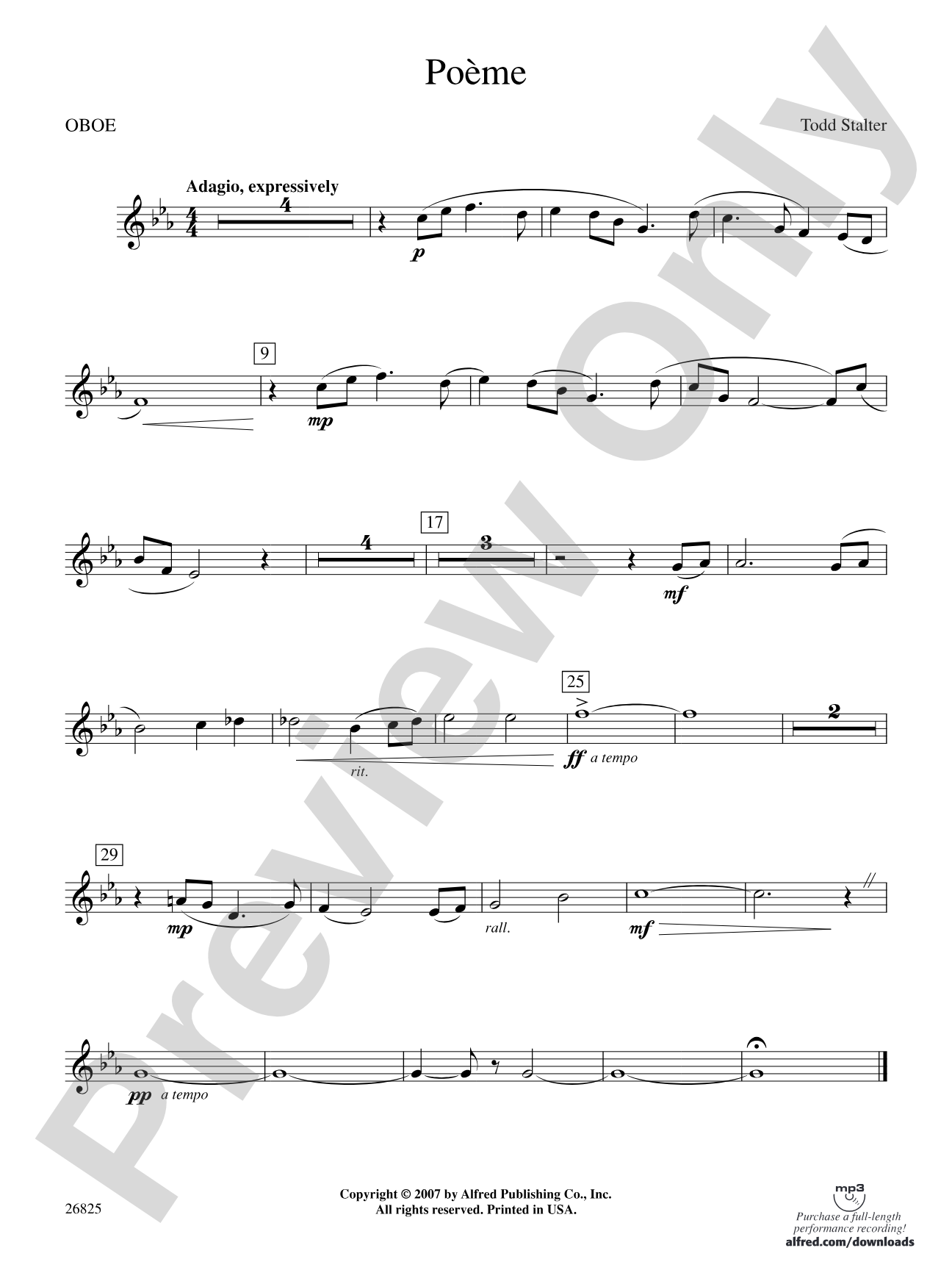 Poeme: Oboe