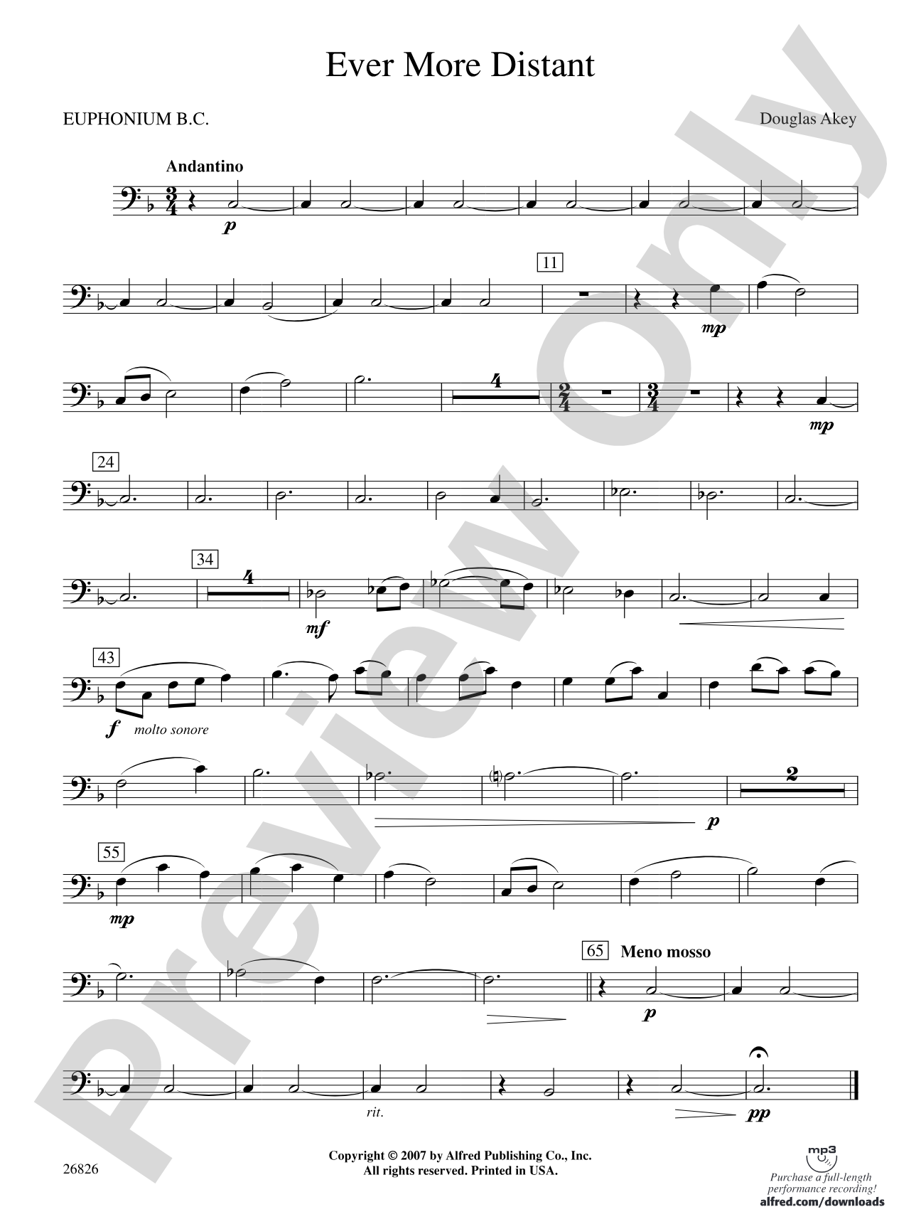 Ever More Distant: Baritone B.C.