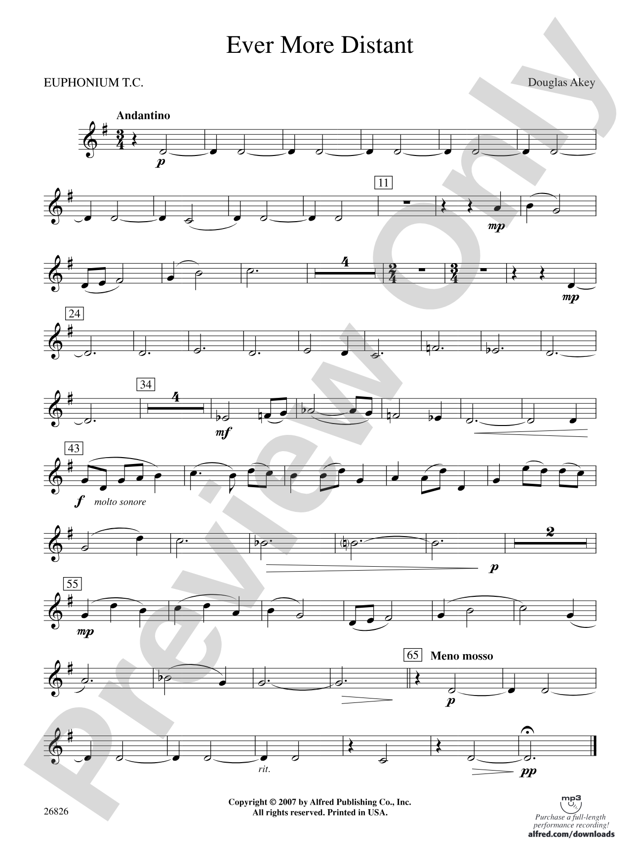 Ever More Distant: Baritone T.C.