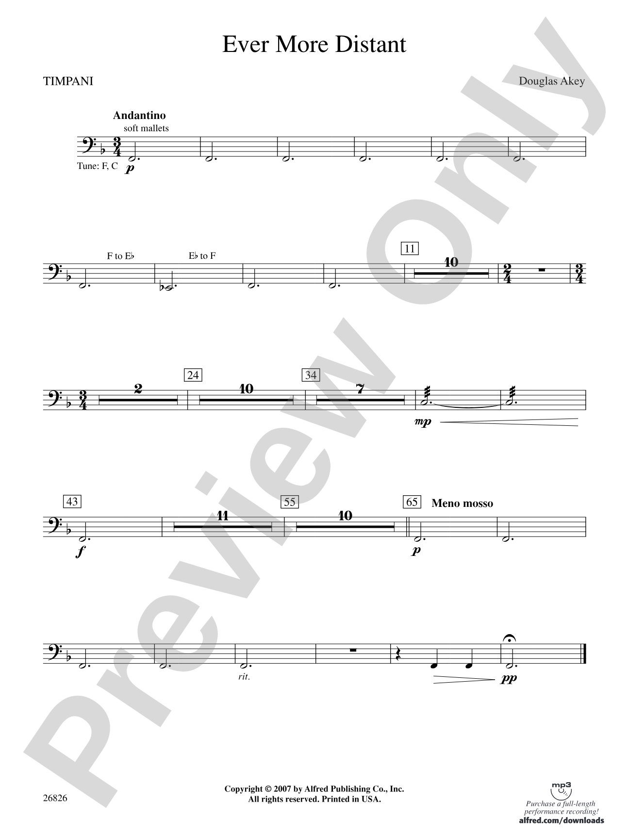 Ever More Distant: Timpani