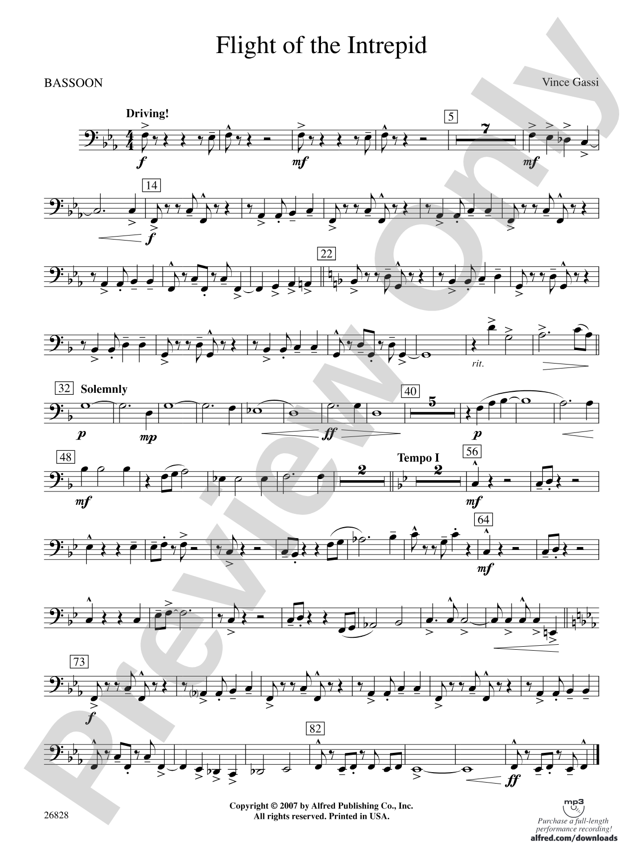 Flight of the Intrepid: Bassoon