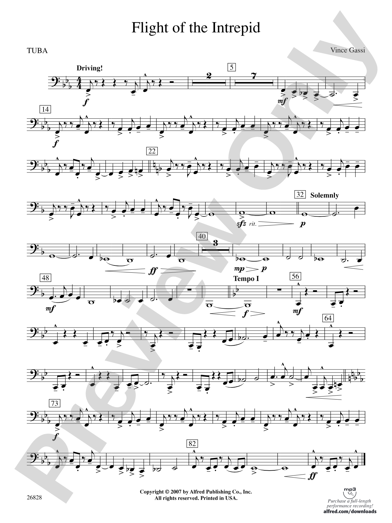 Flight of the Intrepid: Tuba