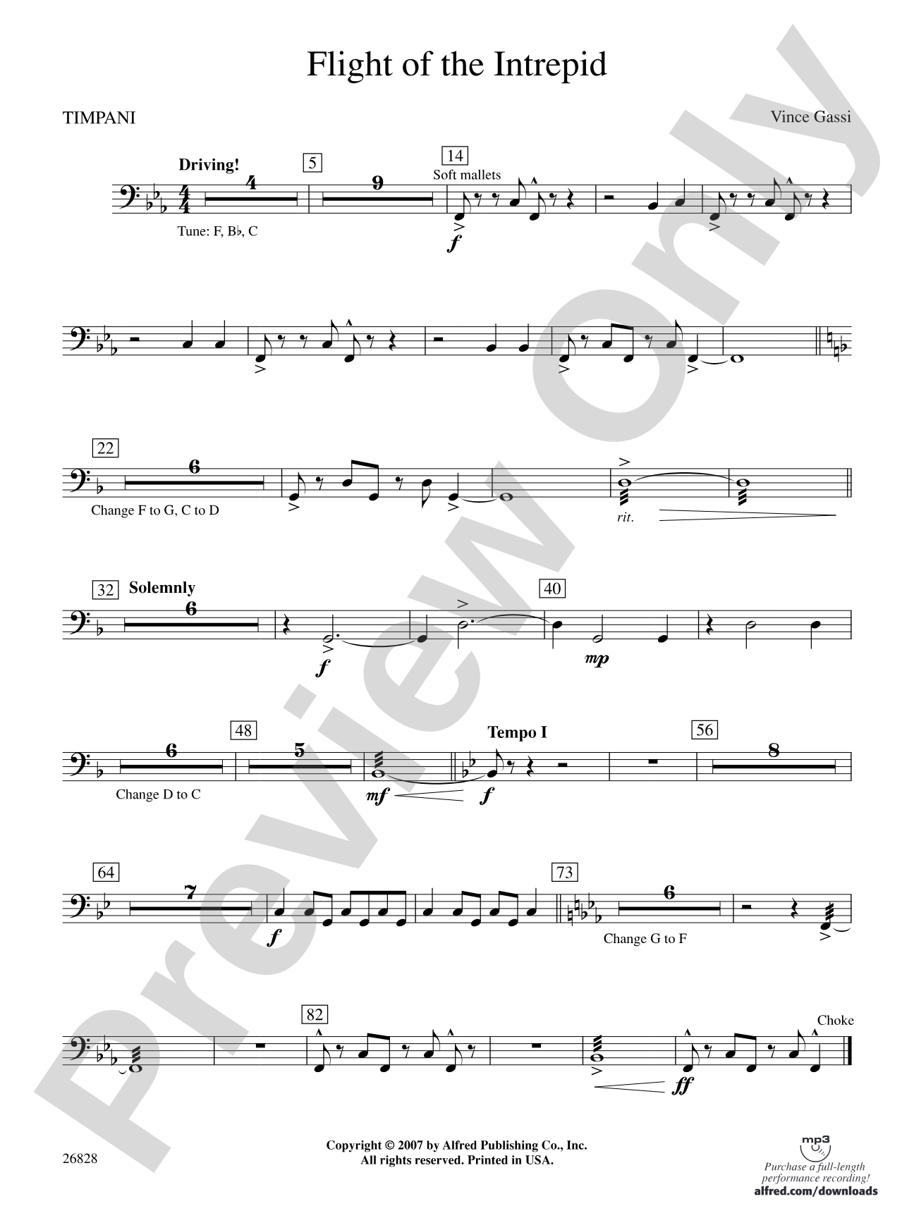 Flight of the Intrepid: Timpani