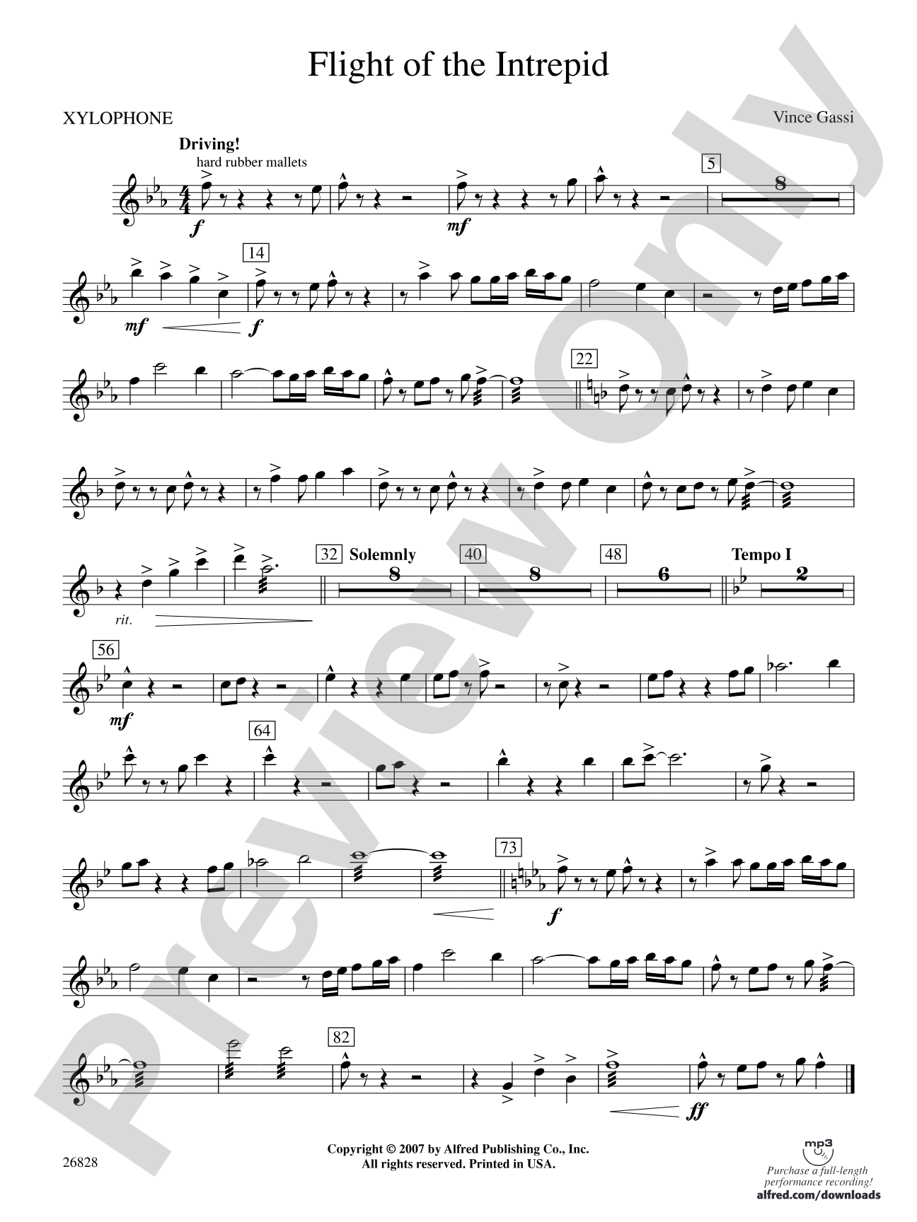 Flight of the Intrepid: Xylophone