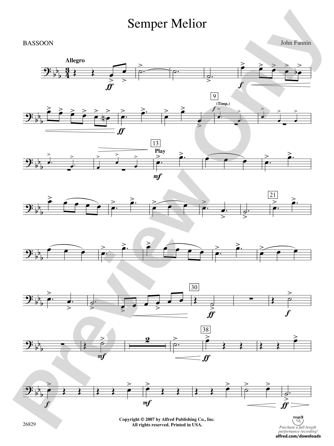Semper Melior: Bassoon
