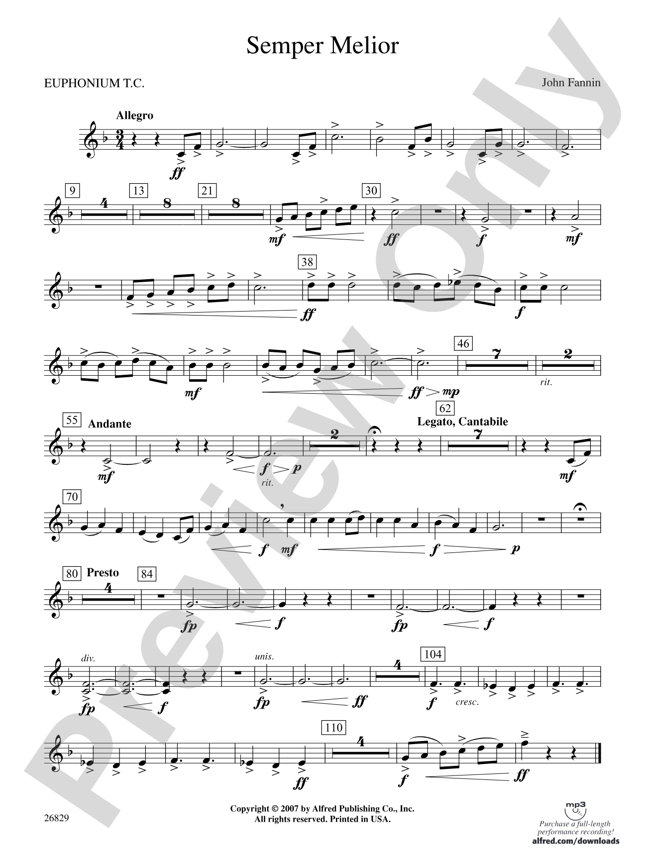 Semper Melior: Baritone T.C.