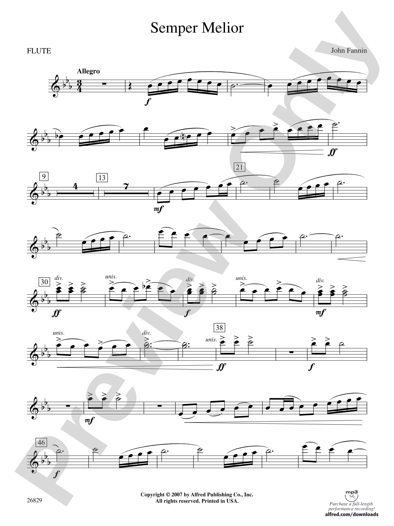 Semper Melior: Flute
