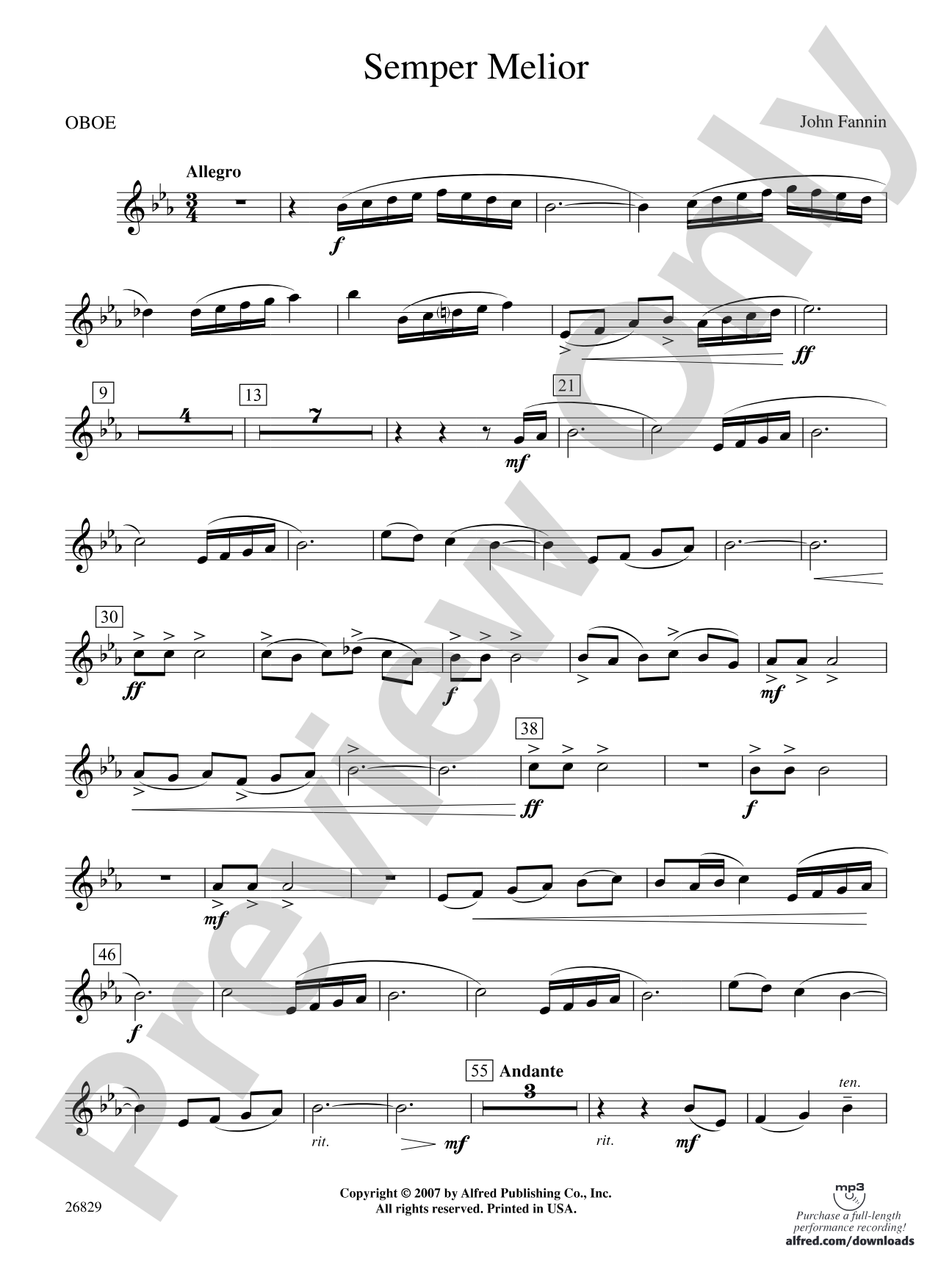 Semper Melior: Oboe