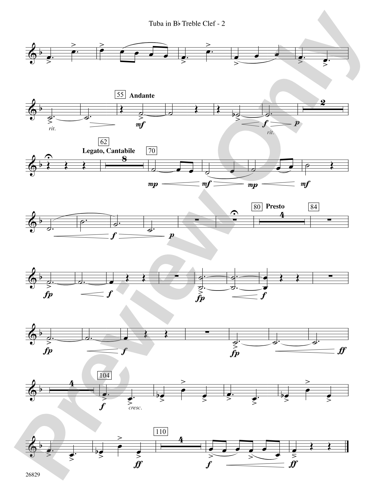 Semper Melior: (wp) B-flat Tuba T.C.