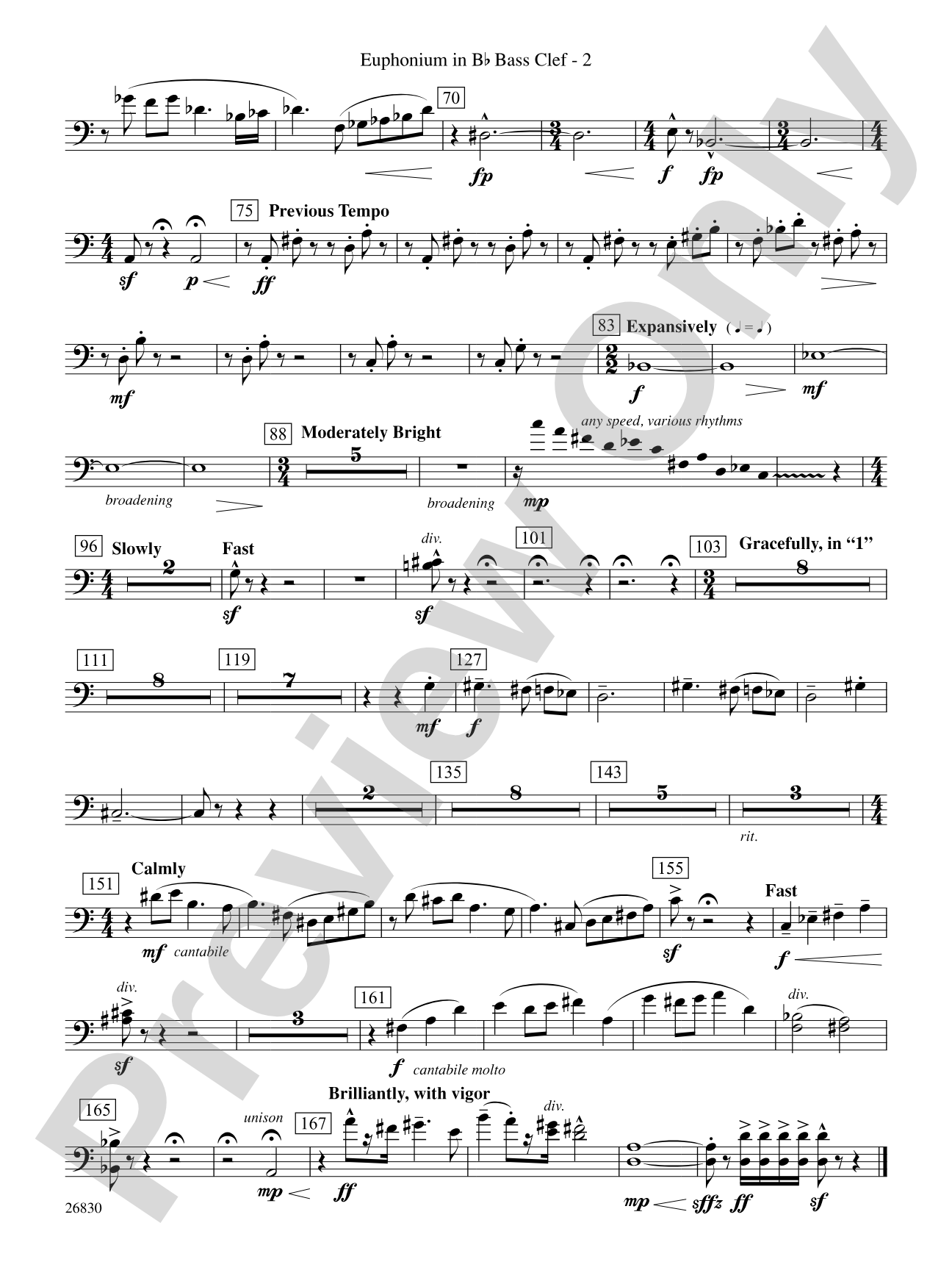 The Night Before Christmas: (wp) B-flat Baritone B.C.