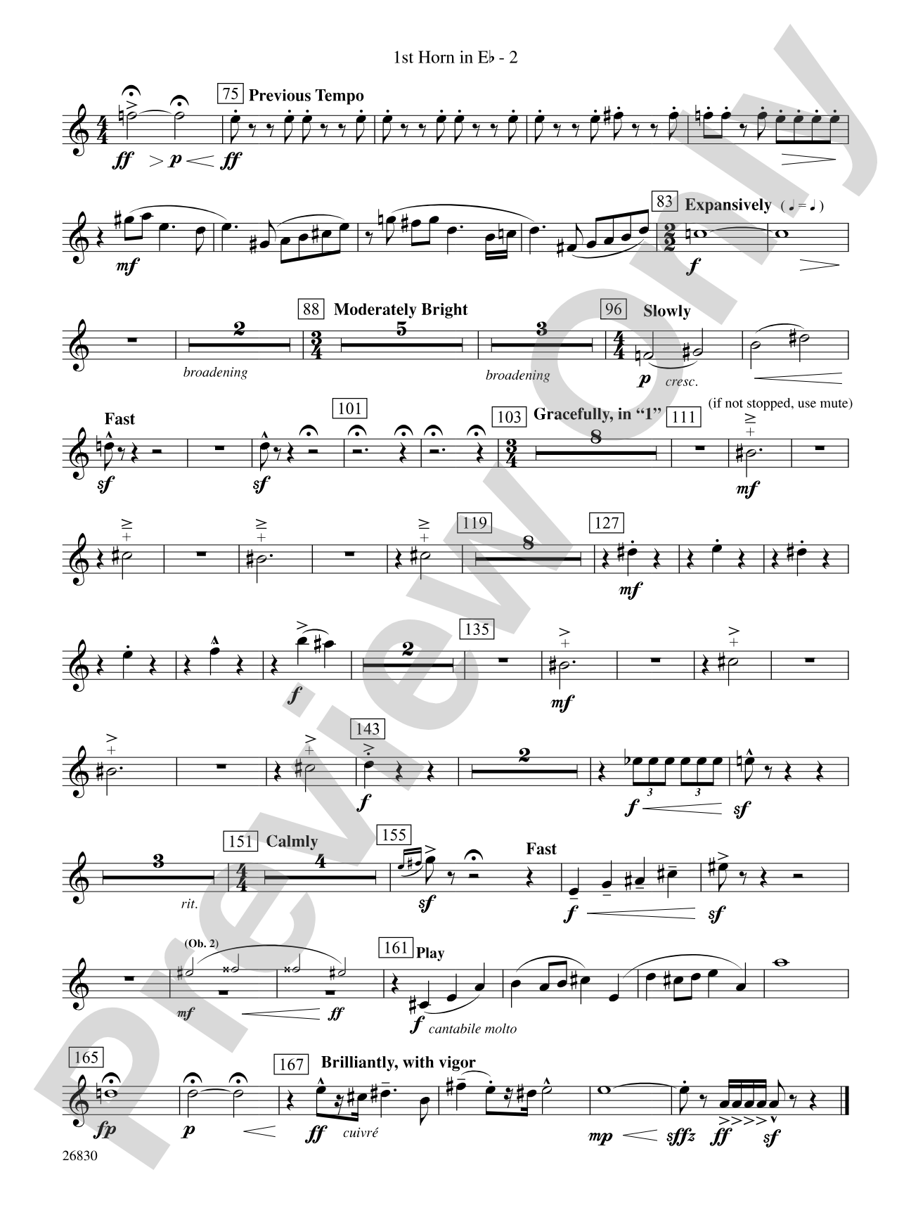 The Night Before Christmas: (wp) 1st Horn in E-flat