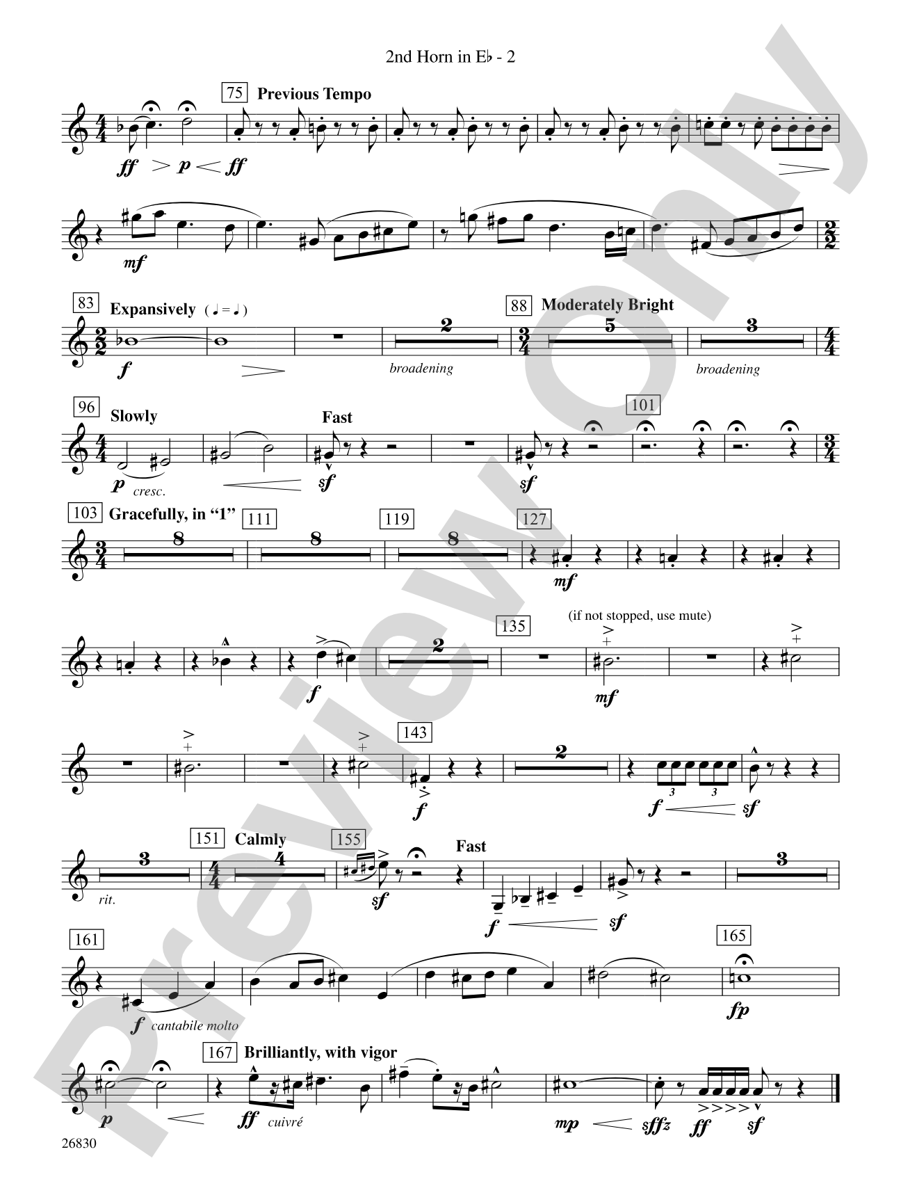 The Night Before Christmas: (wp) 2nd Horn in E-flat