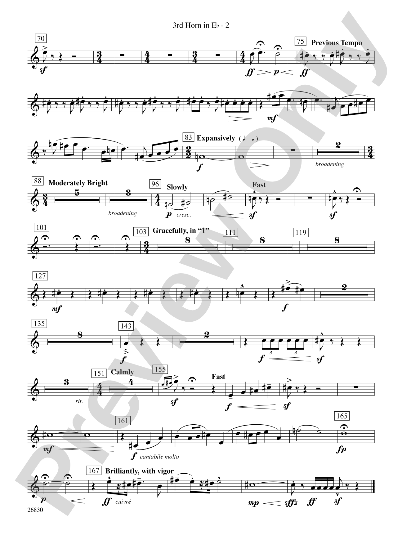 The Night Before Christmas: (wp) 3rd Horn in E-flat