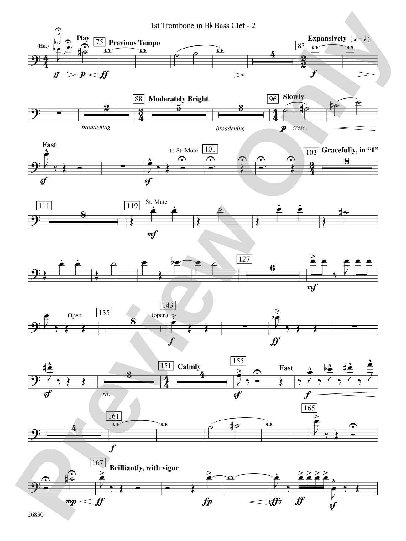 The Night Before Christmas: (wp) 1st B-flat Trombone B.C.