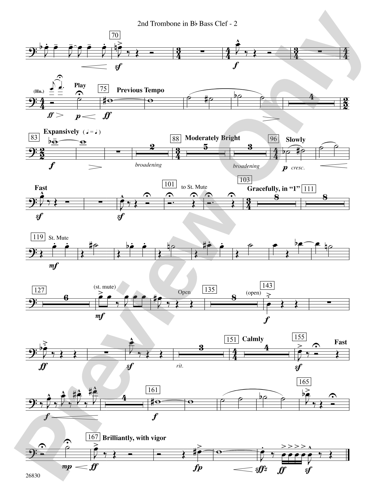 The Night Before Christmas: (wp) 2nd B-flat Trombone B.C.