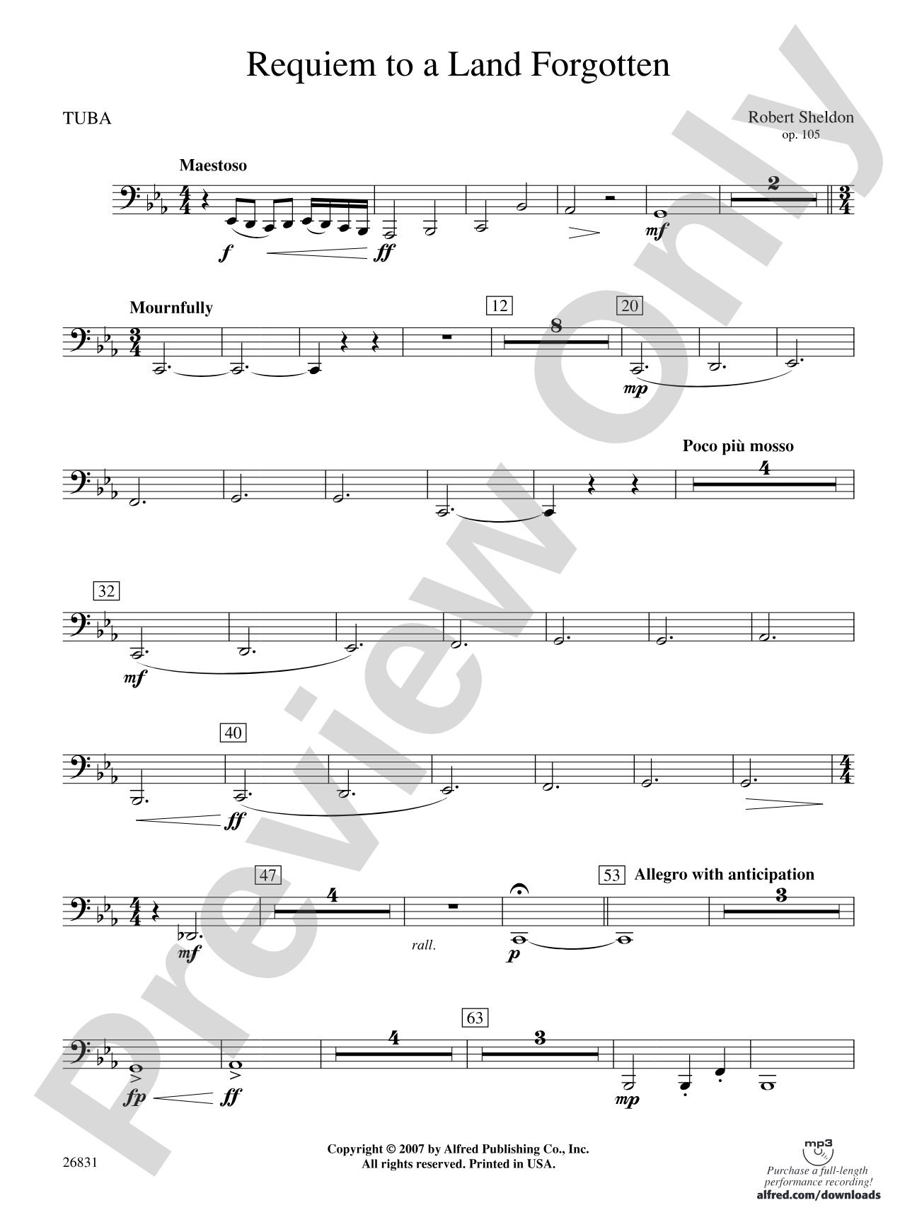 Requiem to a Land Forgotten: Tuba