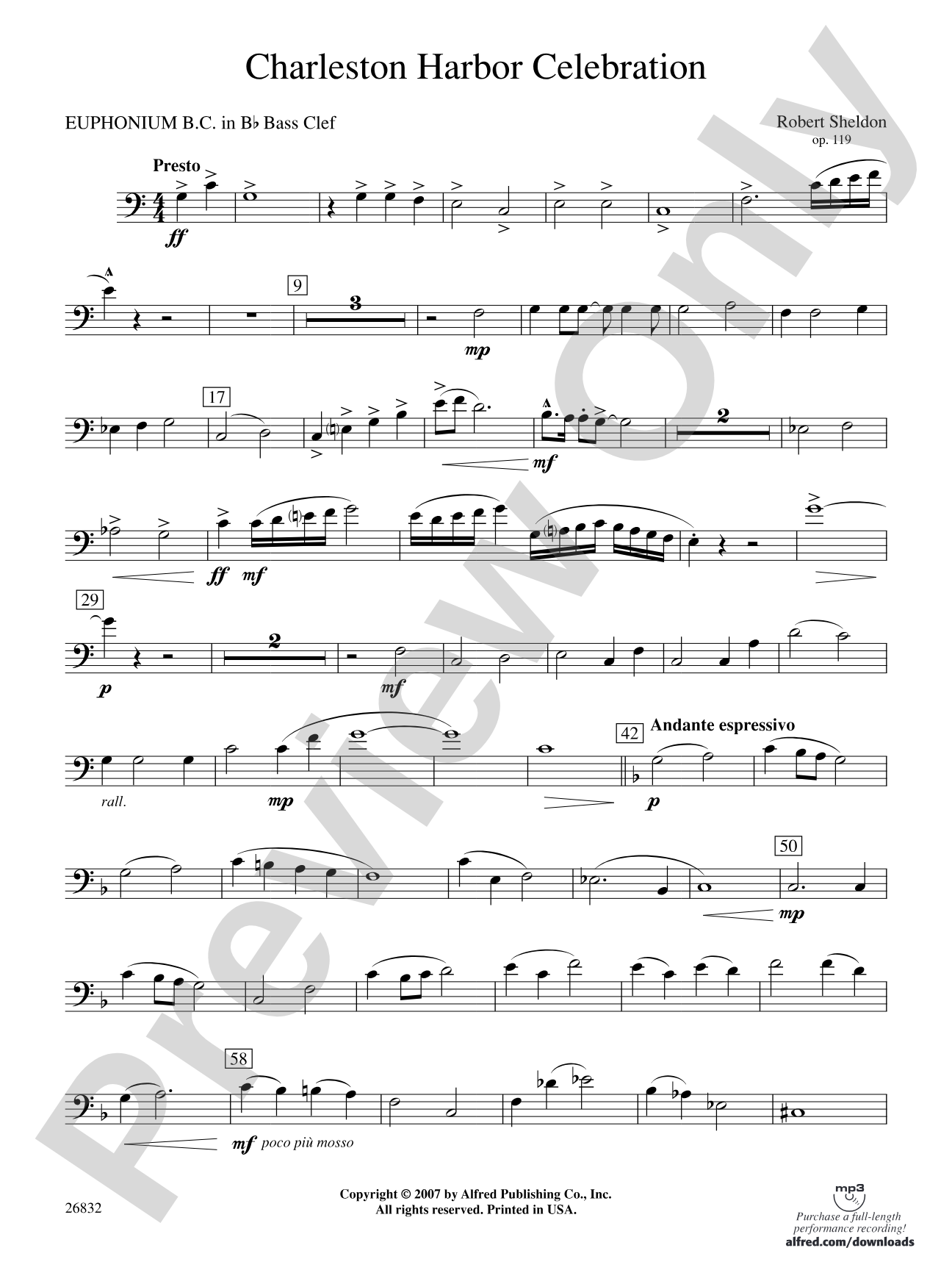 Charleston Harbor Celebration: (wp) B-flat Baritone B.C.