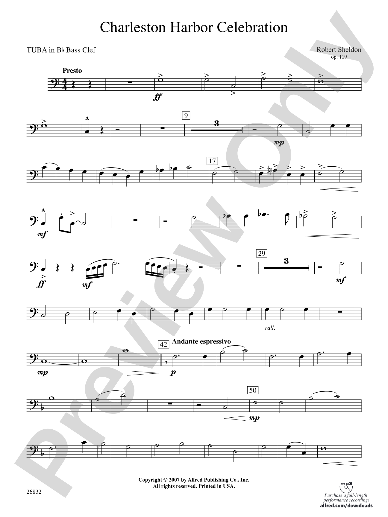 Charleston Harbor Celebration: (wp) B-flat Tuba B.C.