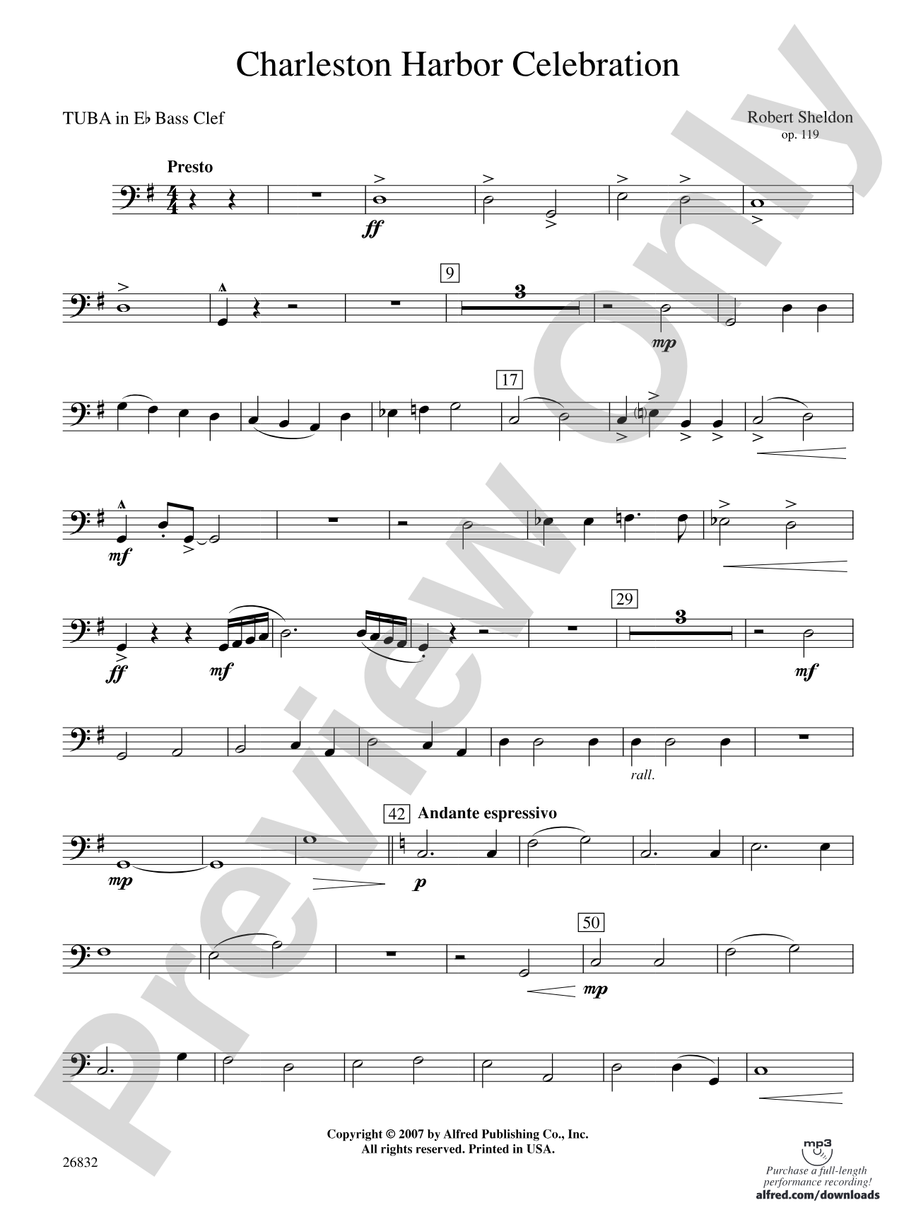Charleston Harbor Celebration: (wp) E-flat Tuba B.C.