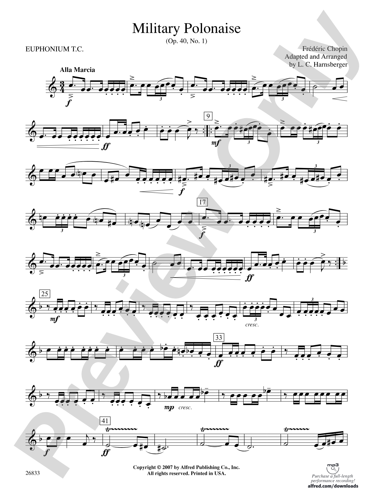 Military Polonaise: Baritone T.C.