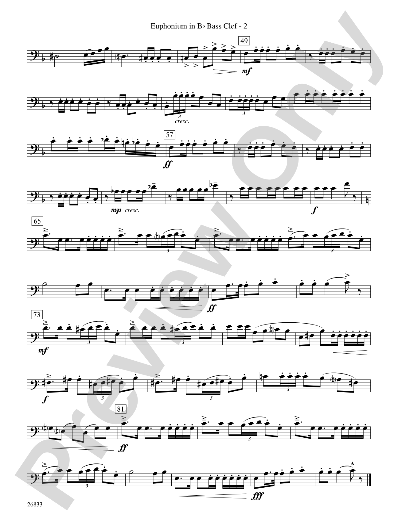 Military Polonaise: (wp) B-flat Baritone B.C.