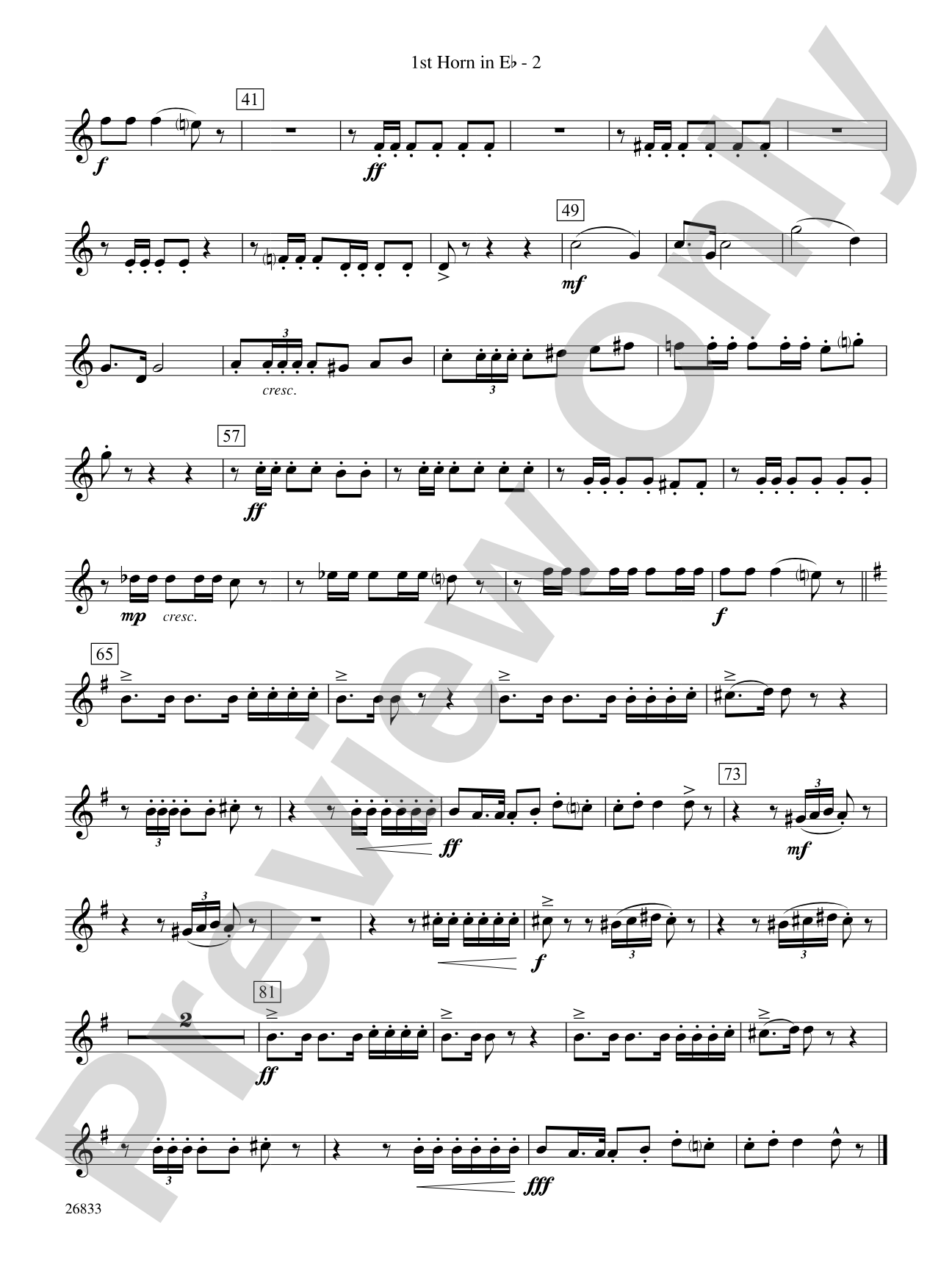 Military Polonaise: (wp) 1st Horn in E-flat