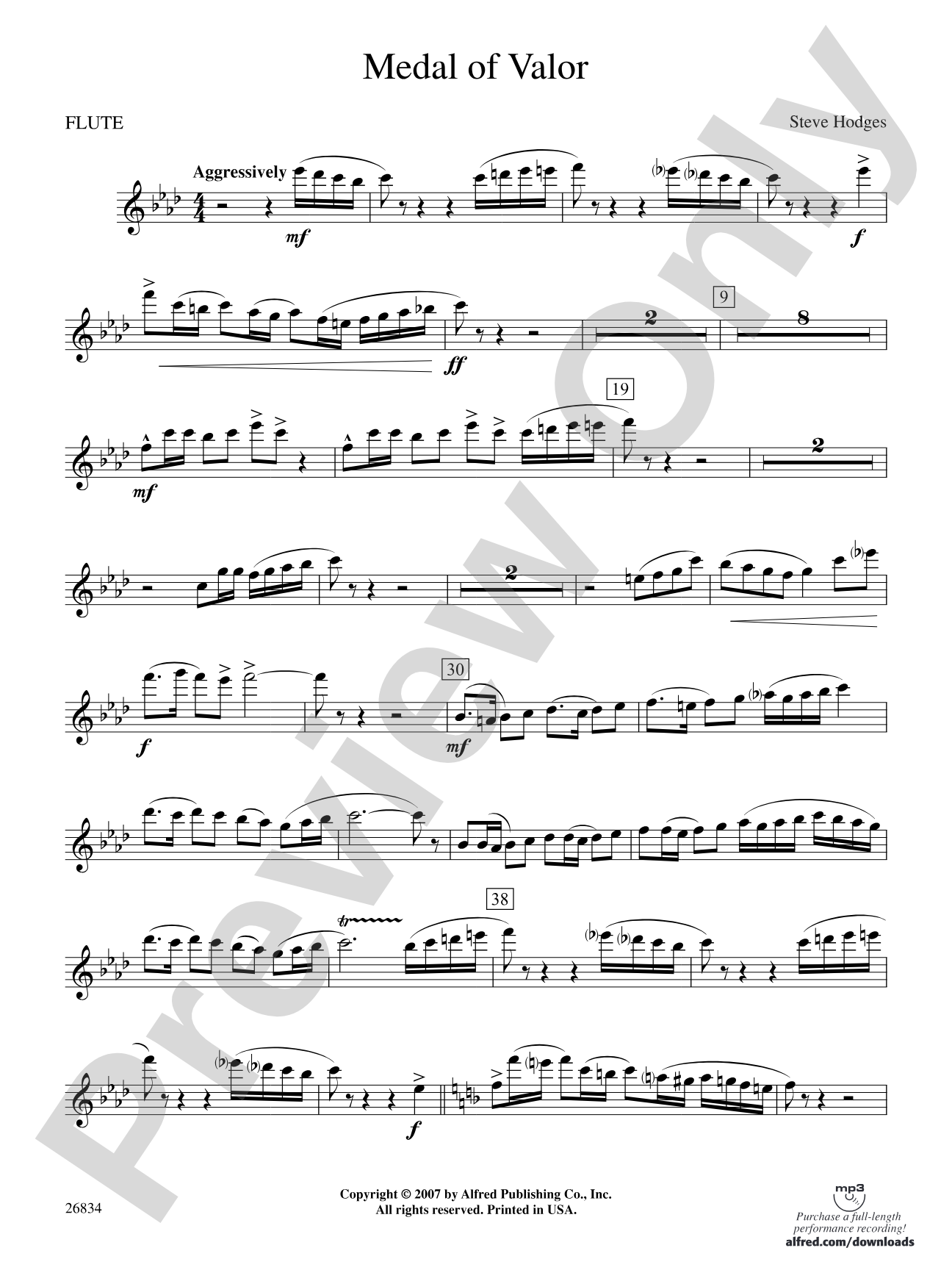 Medal of Valor: Flute