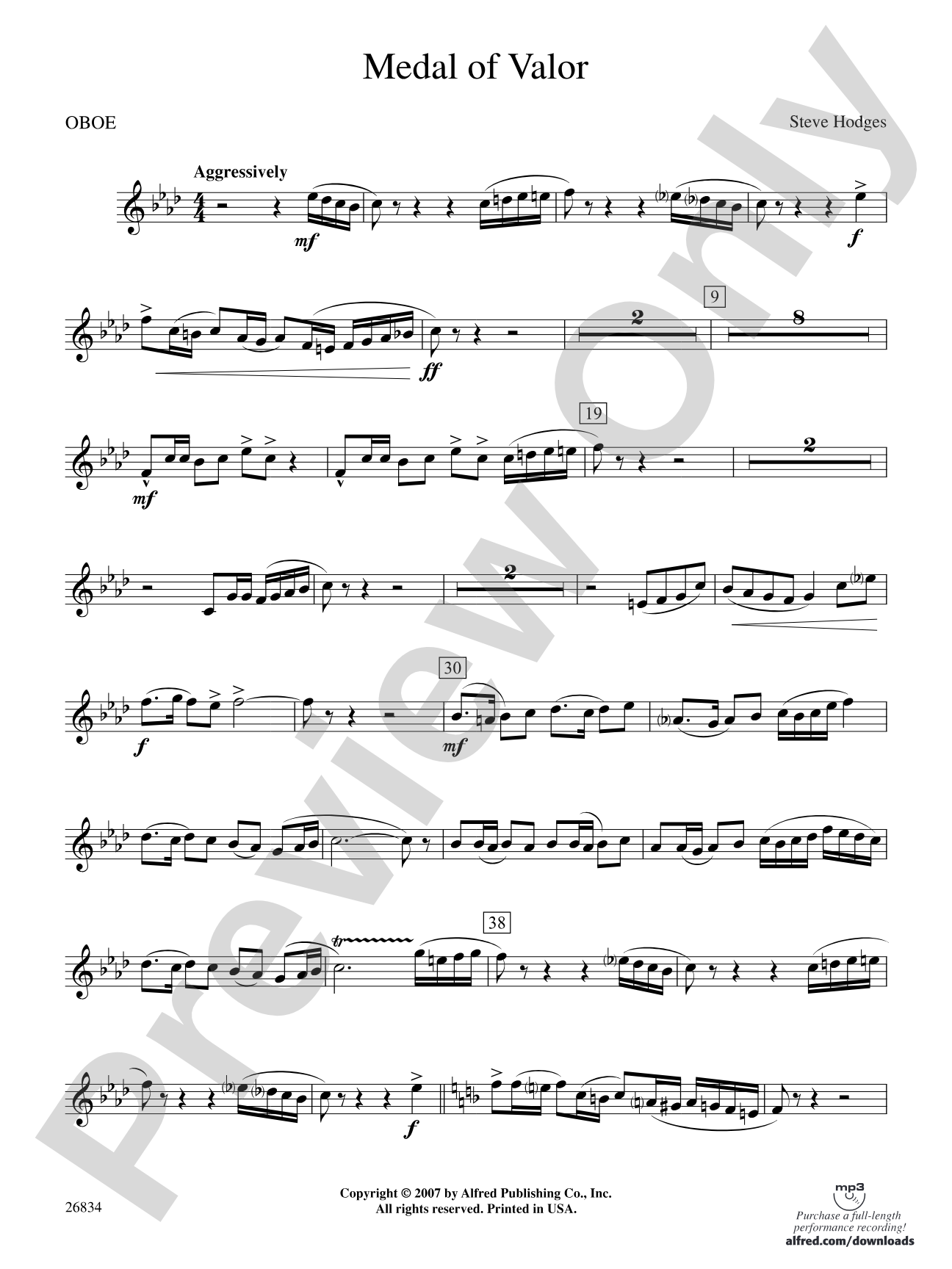 Medal of Valor: Oboe