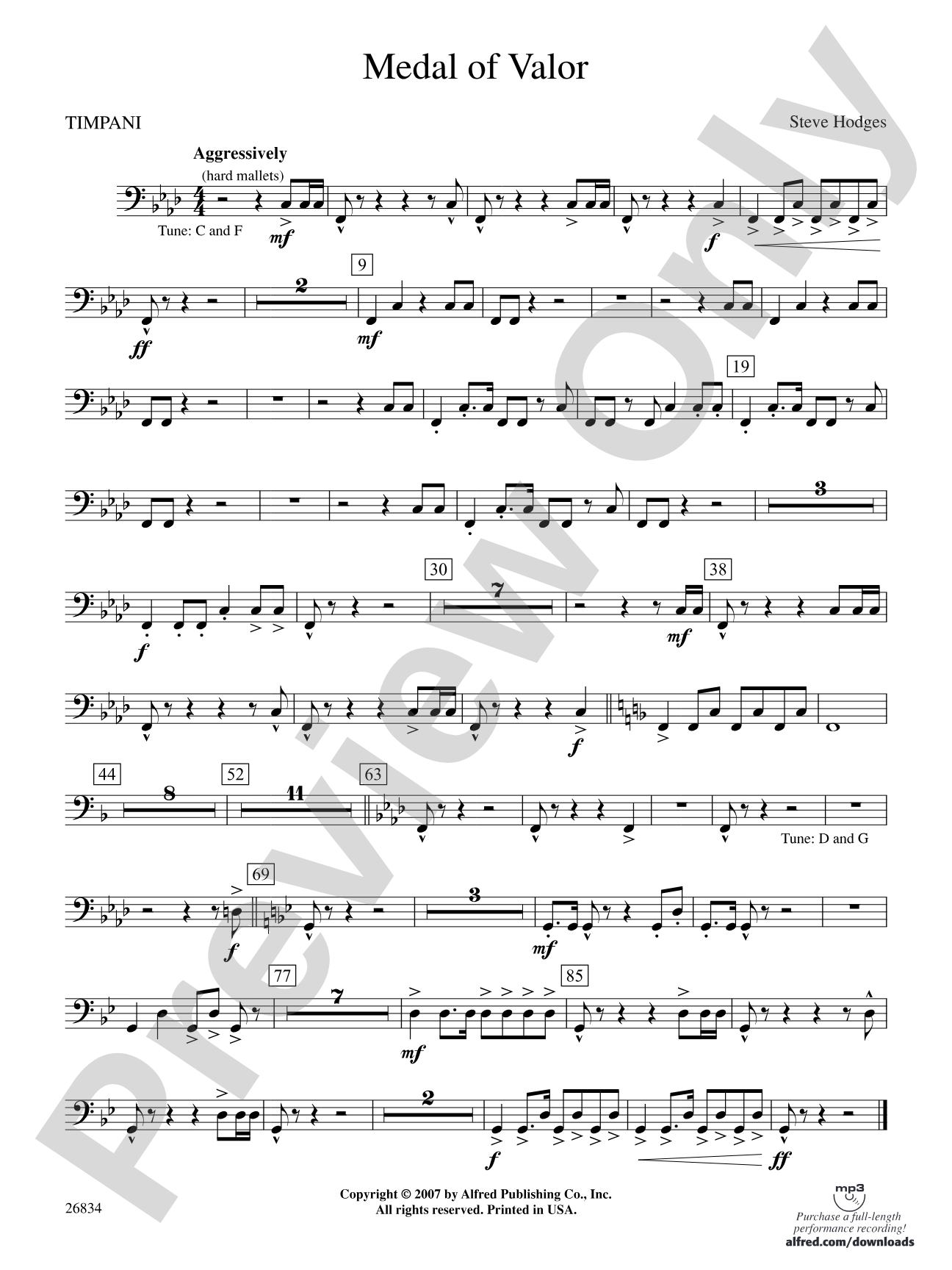 Medal of Valor: Timpani