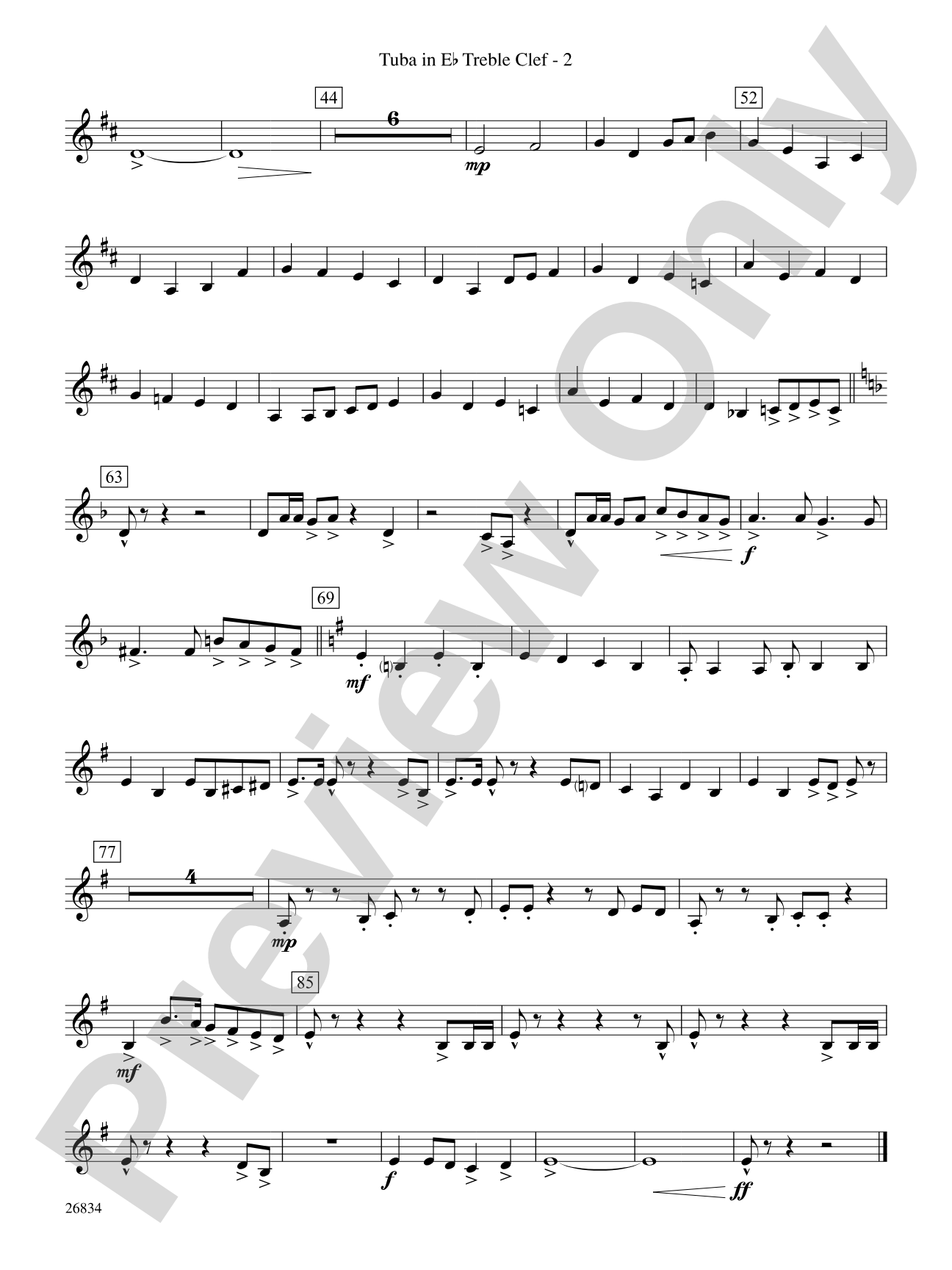 Medal of Valor: (wp) E-flat Tuba T.C.