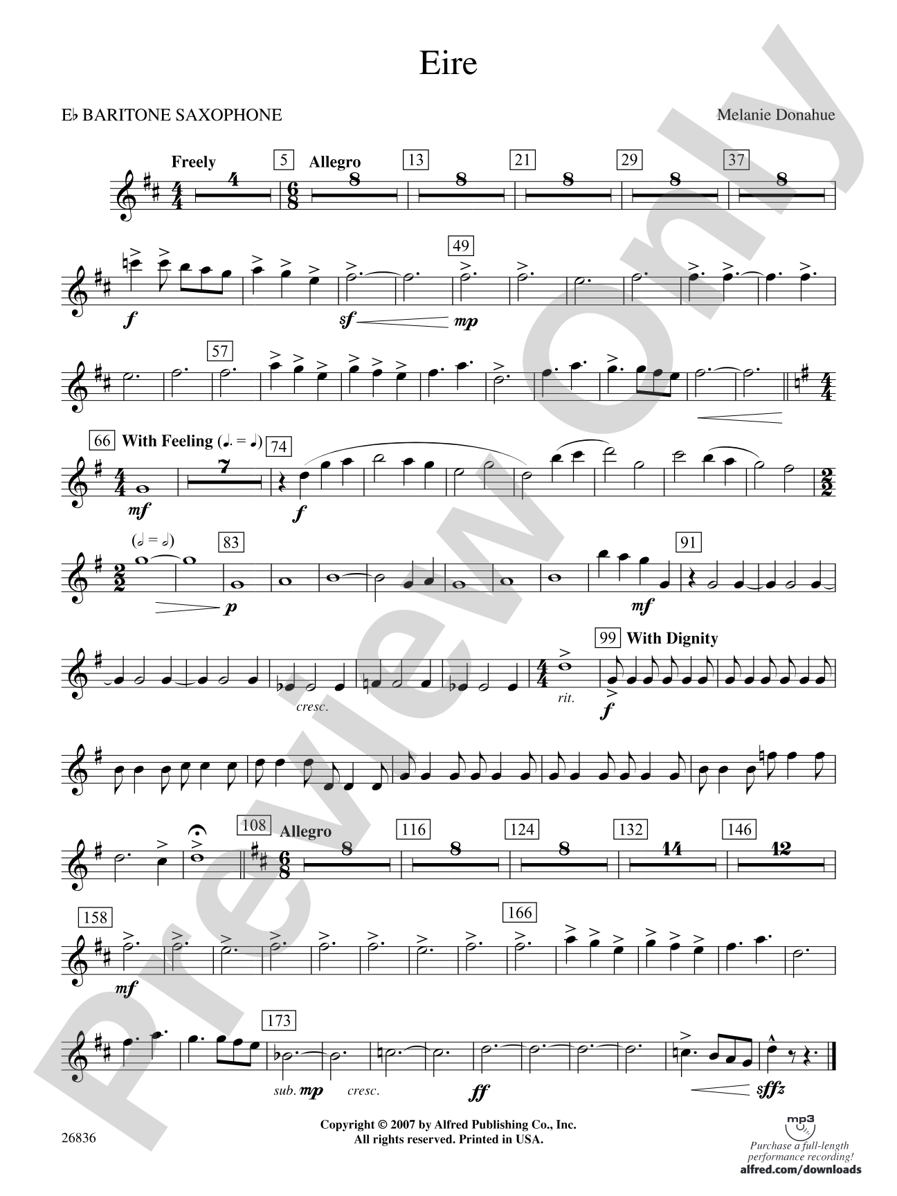 Eire: E-flat Baritone Saxophone