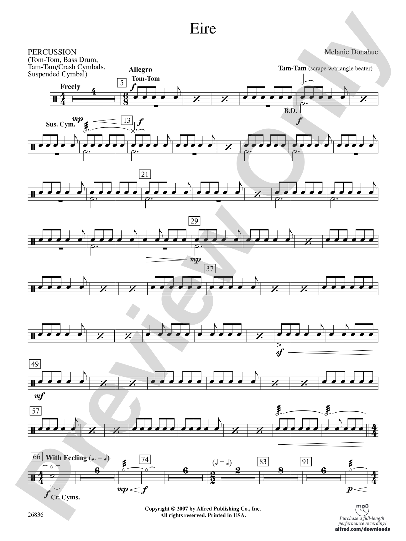 Eire: 1st Percussion