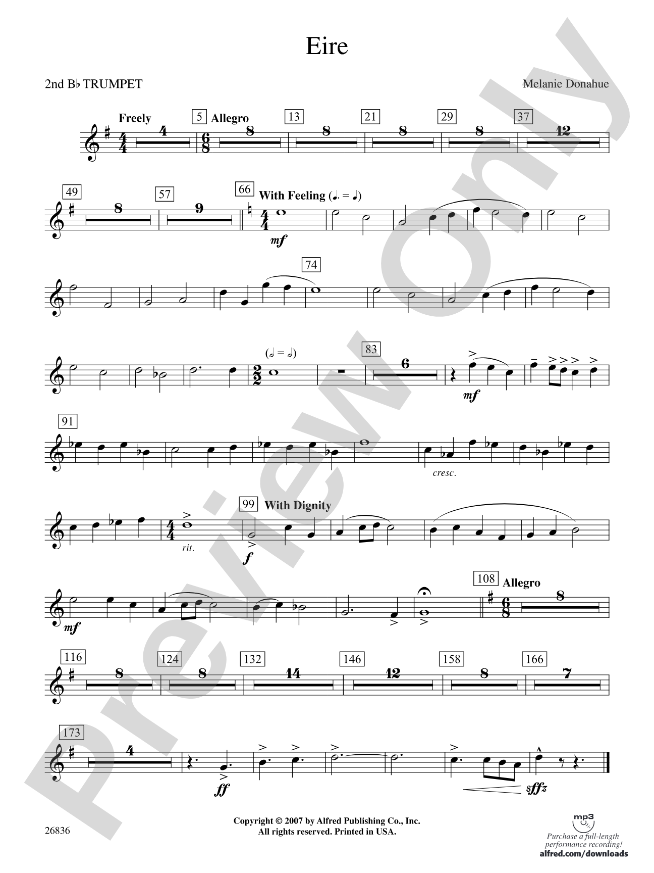Eire: 2nd B-flat Trumpet