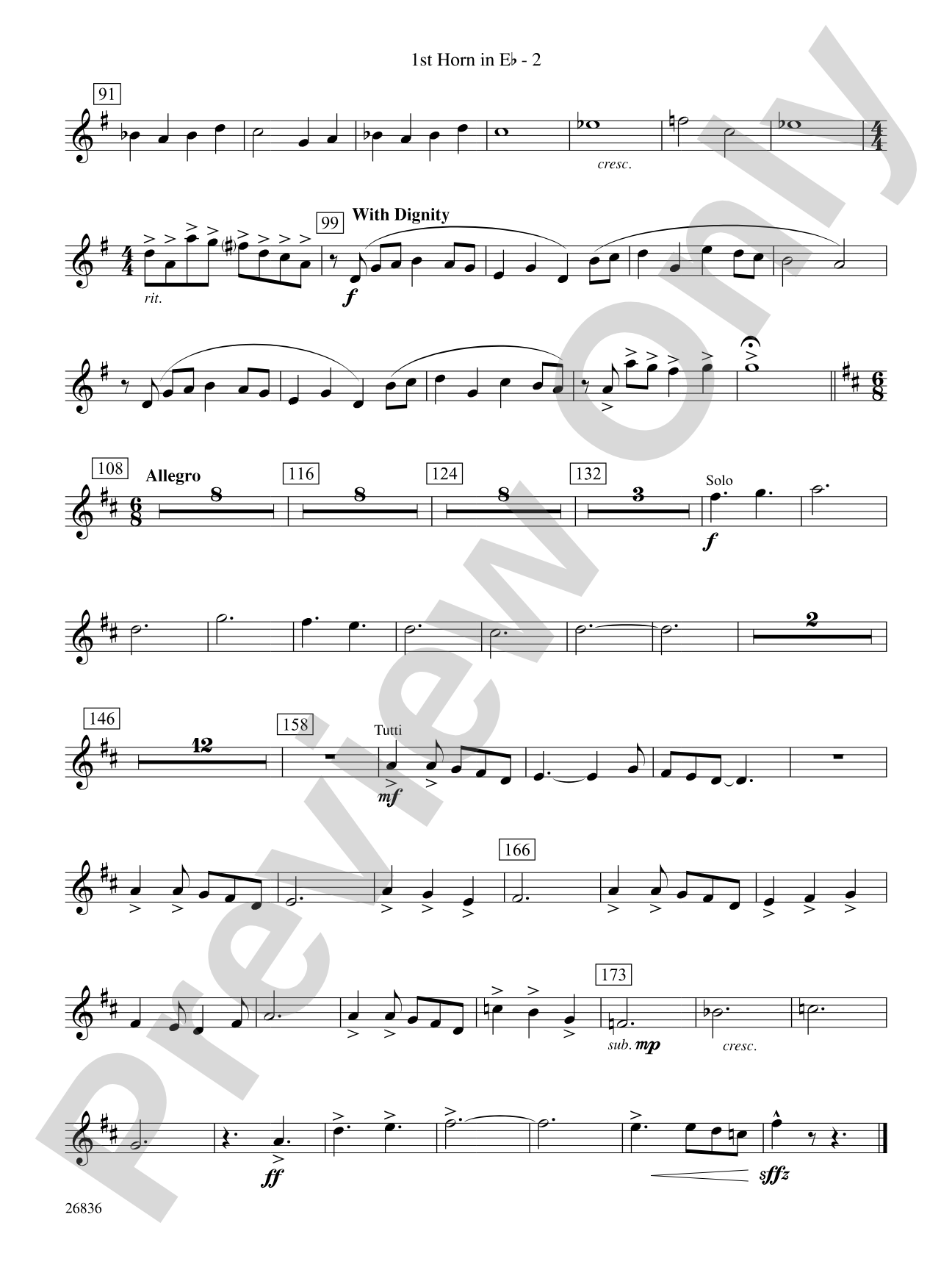 Eire: (wp) 1st Horn in E-flat