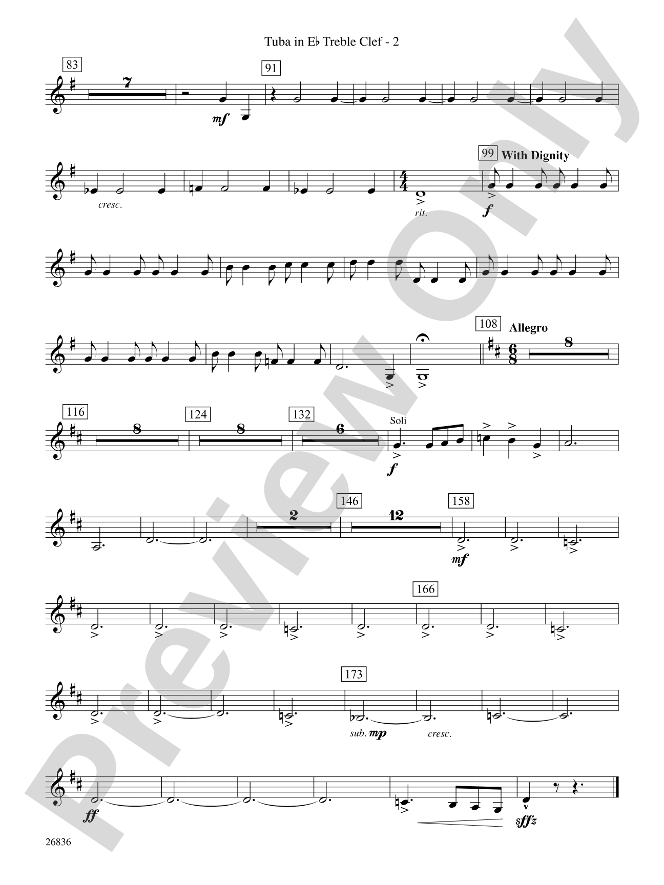 Eire: (wp) E-flat Tuba T.C.