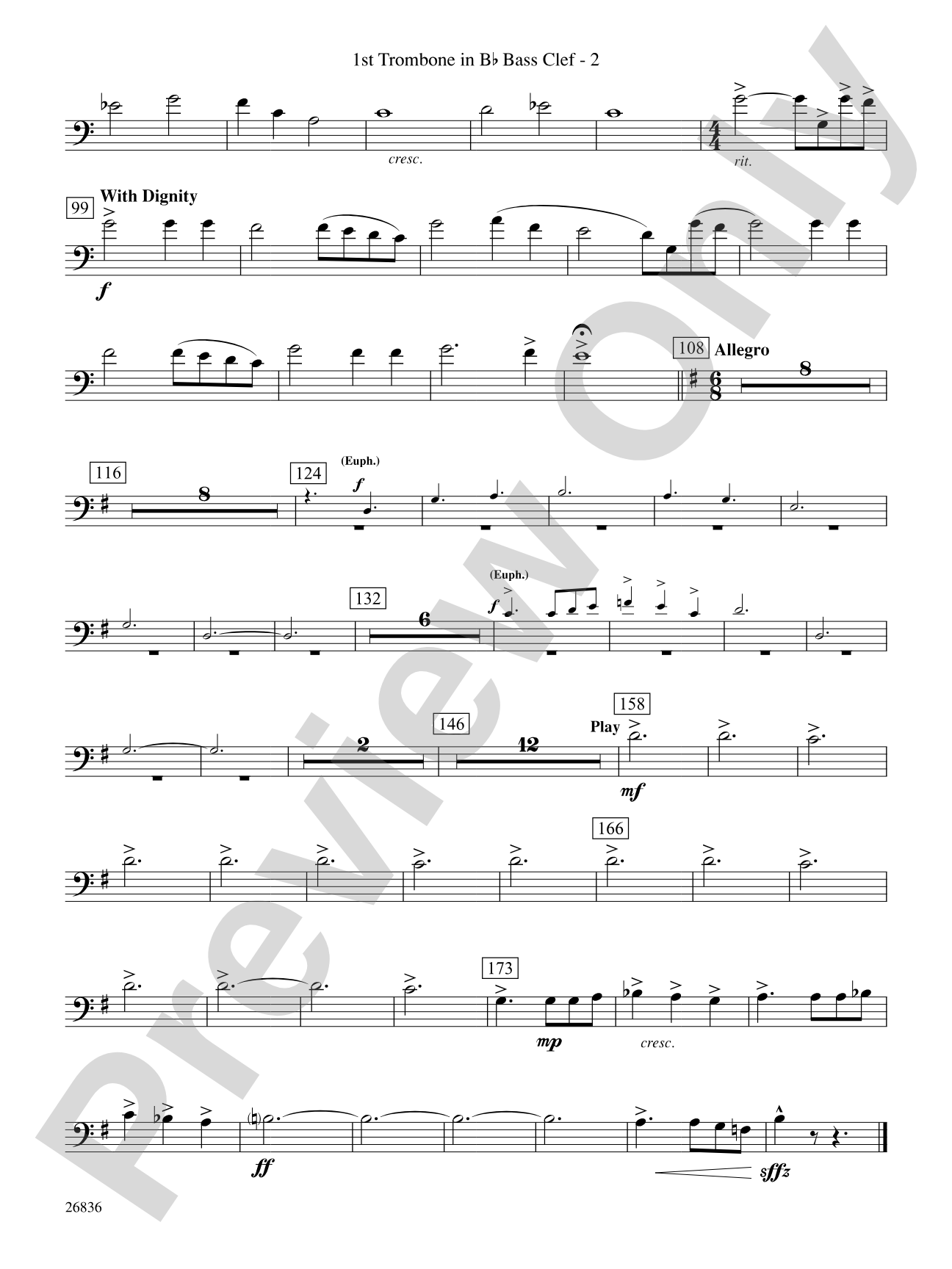 Eire: (wp) 1st B-flat Trombone B.C.