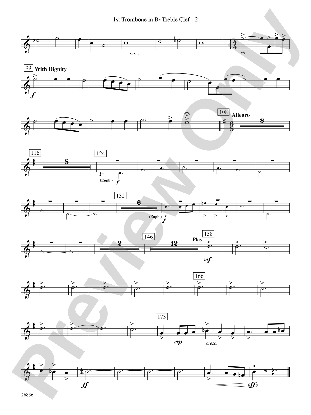 Eire: (wp) 1st B-flat Trombone T.C.