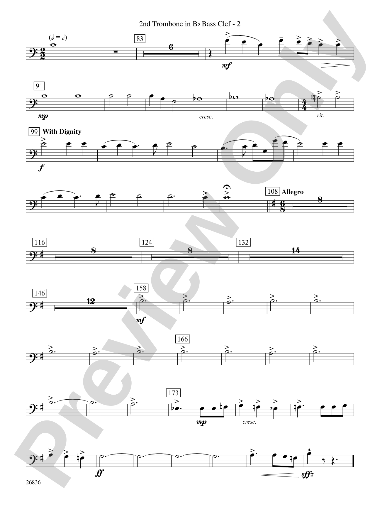 Eire: (wp) 2nd B-flat Trombone B.C.
