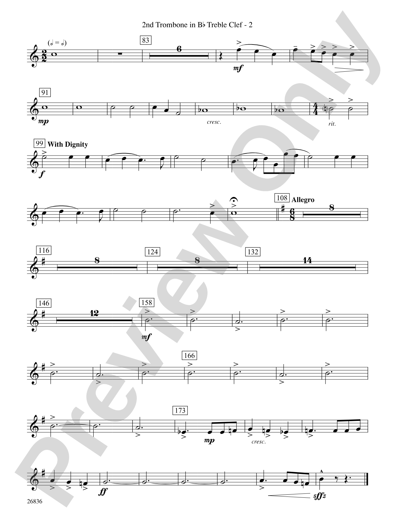 Eire: (wp) 2nd B-flat Trombone T.C.