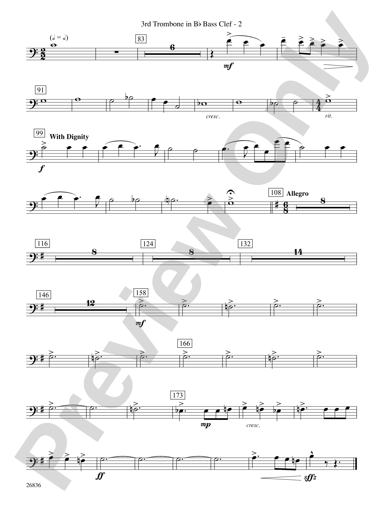 Eire: (wp) 3rd B-flat Trombone B.C.