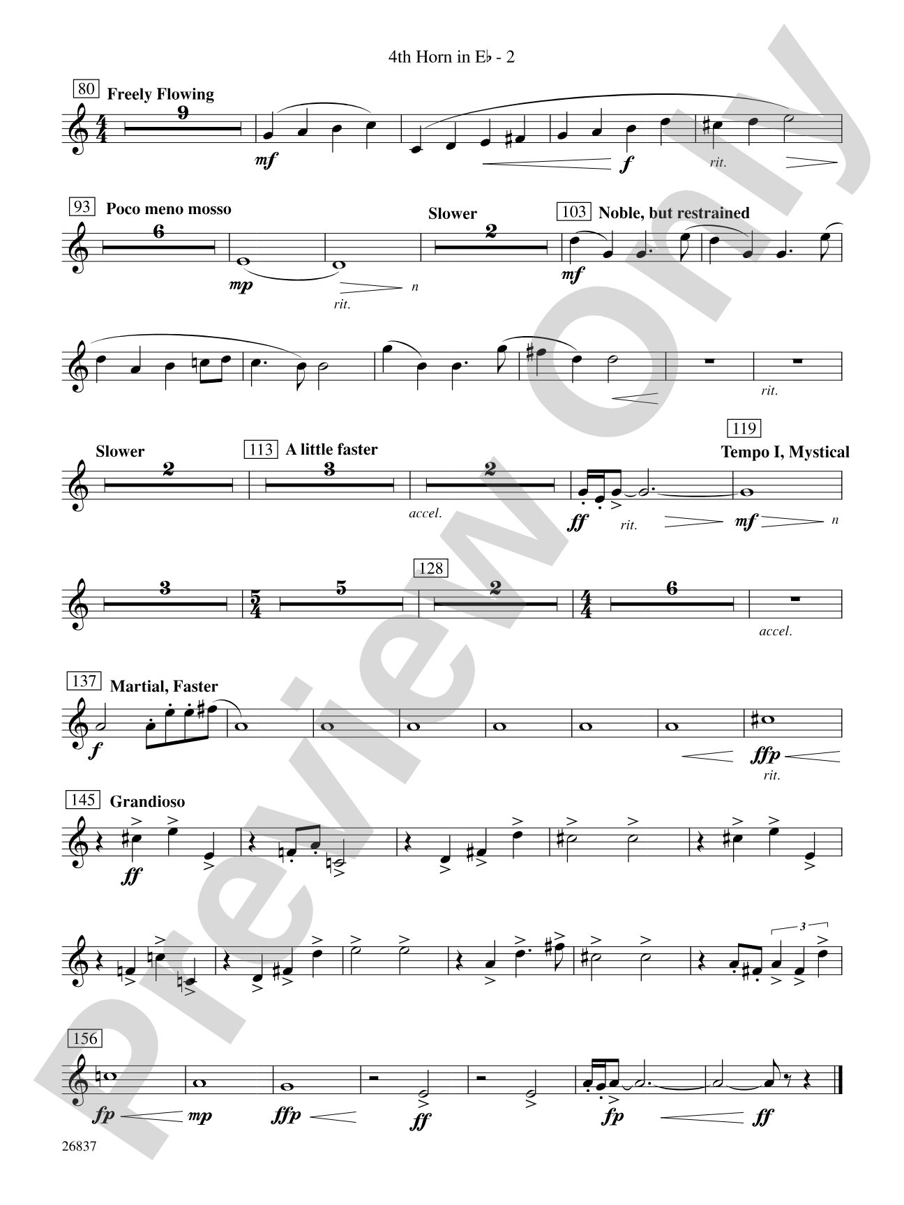Adoration (Movement 1 from Symphony of Prayer): (wp) 4th Horn in E-flat