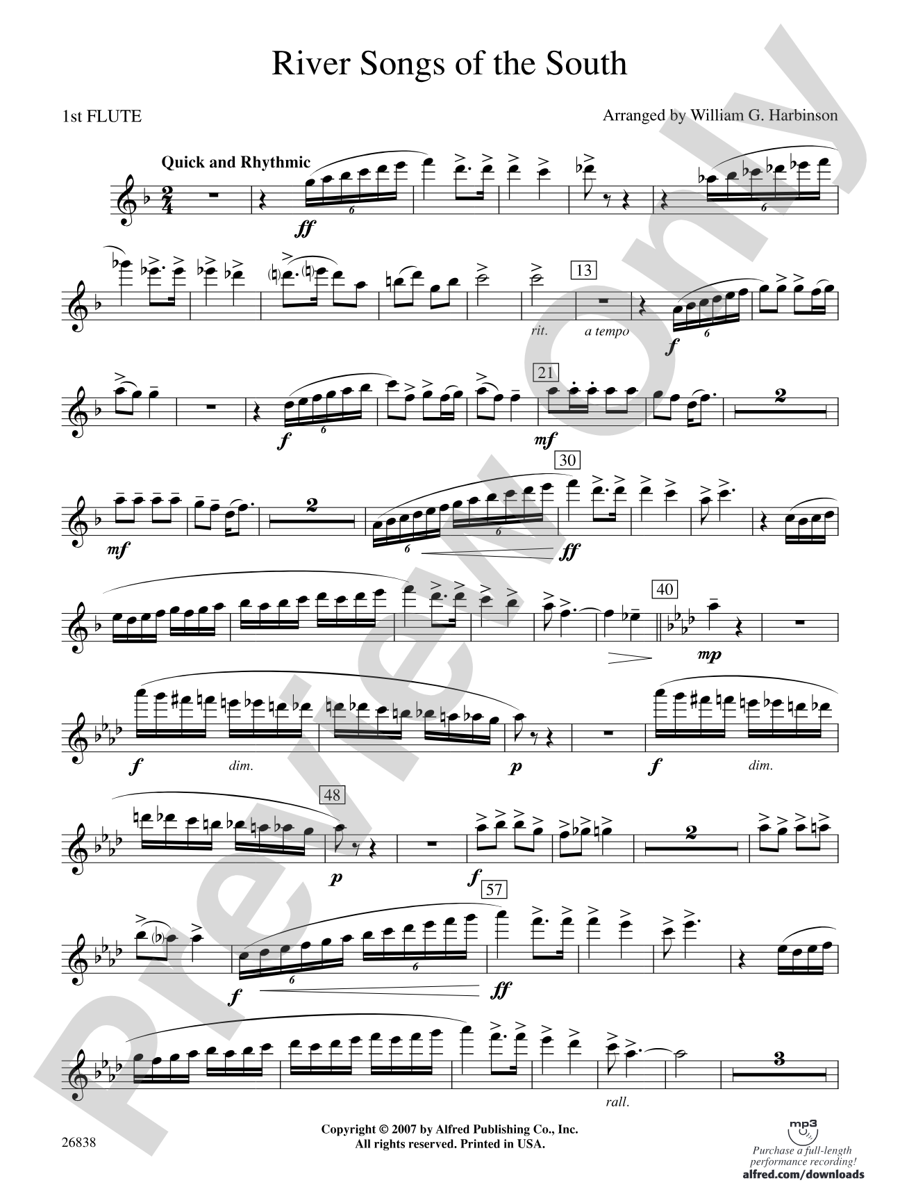 River Songs of the South: Flute