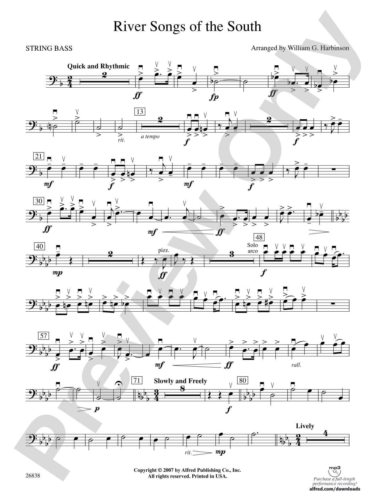 River Songs of the South: String Bass