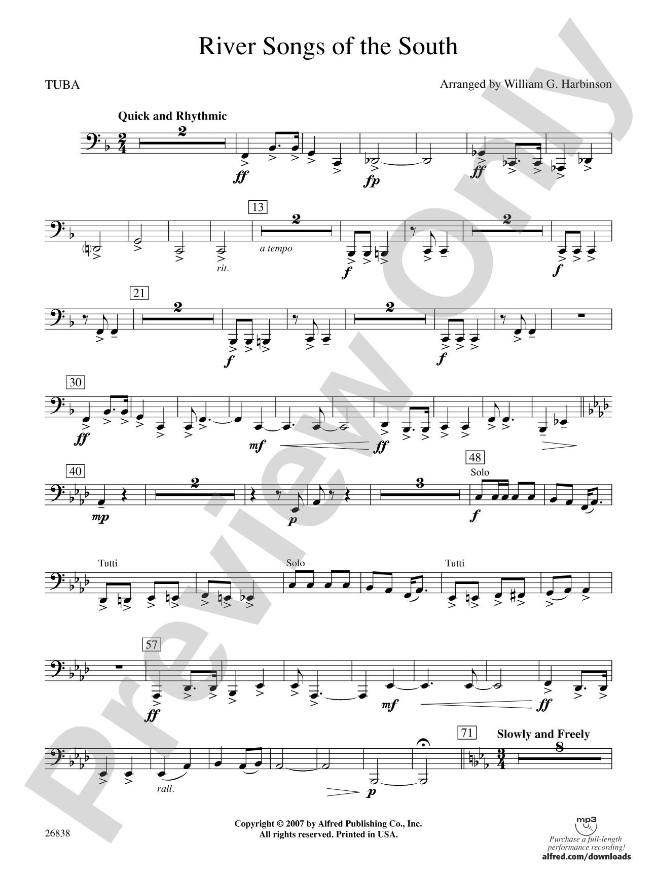 River Songs of the South: Tuba